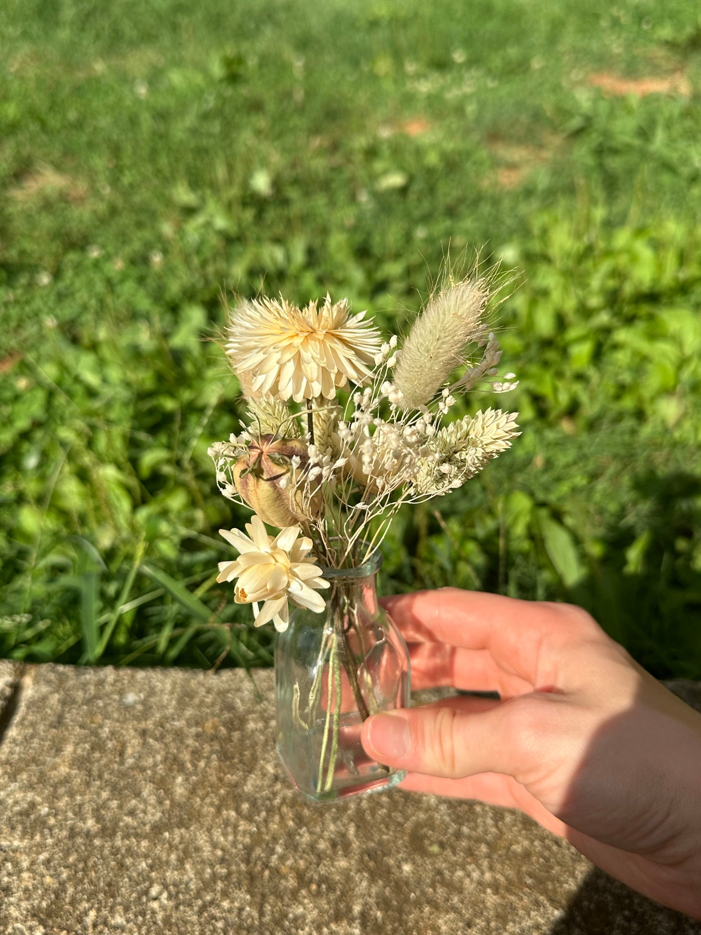 Neutral Dried Flower Bud Vase