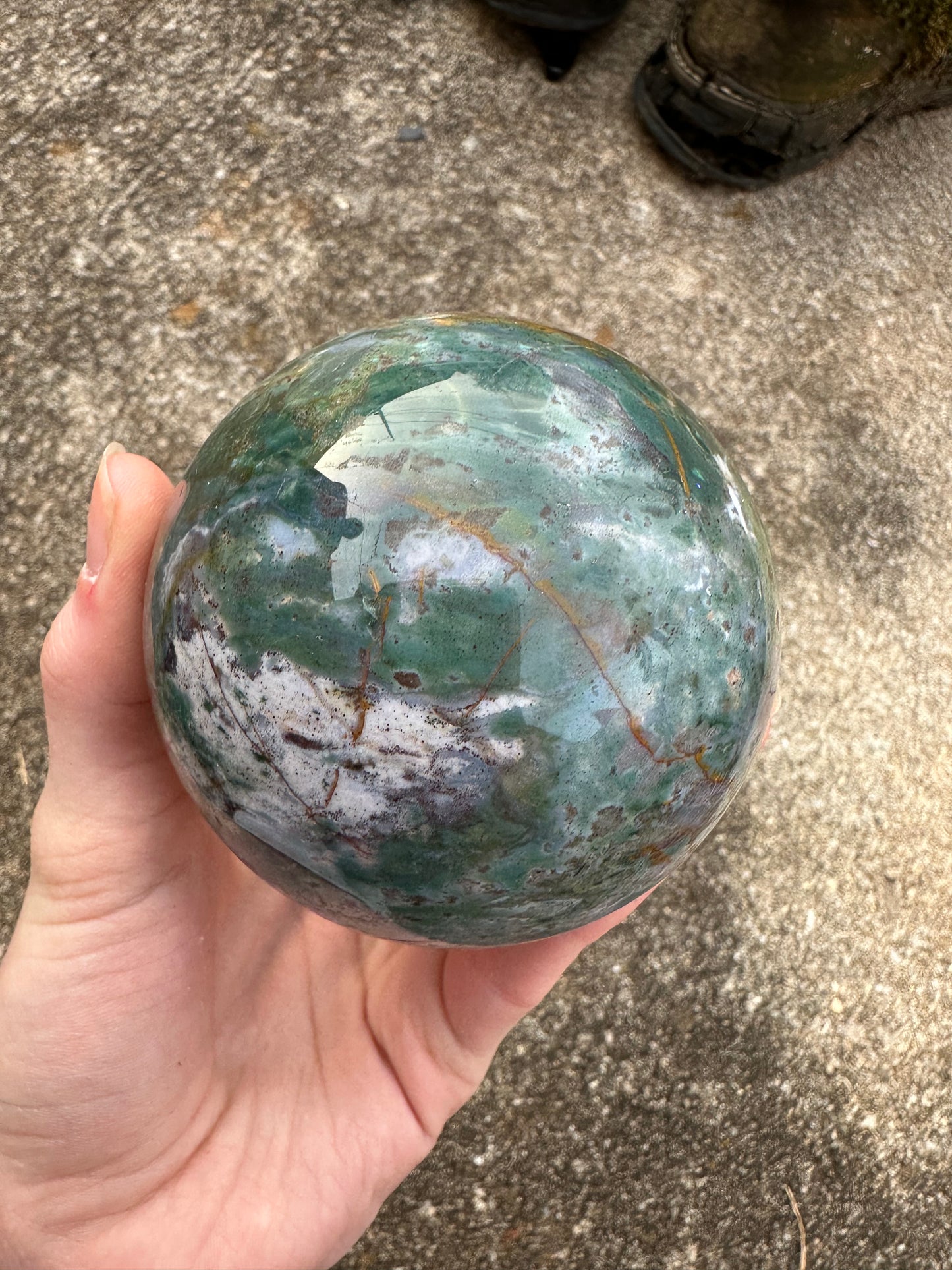 Ocean Jasper sphere #13