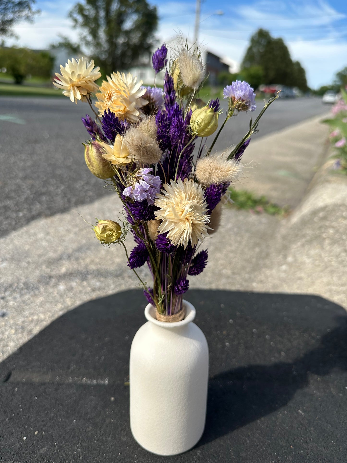 Purple Rain Dried Flower Bouquet