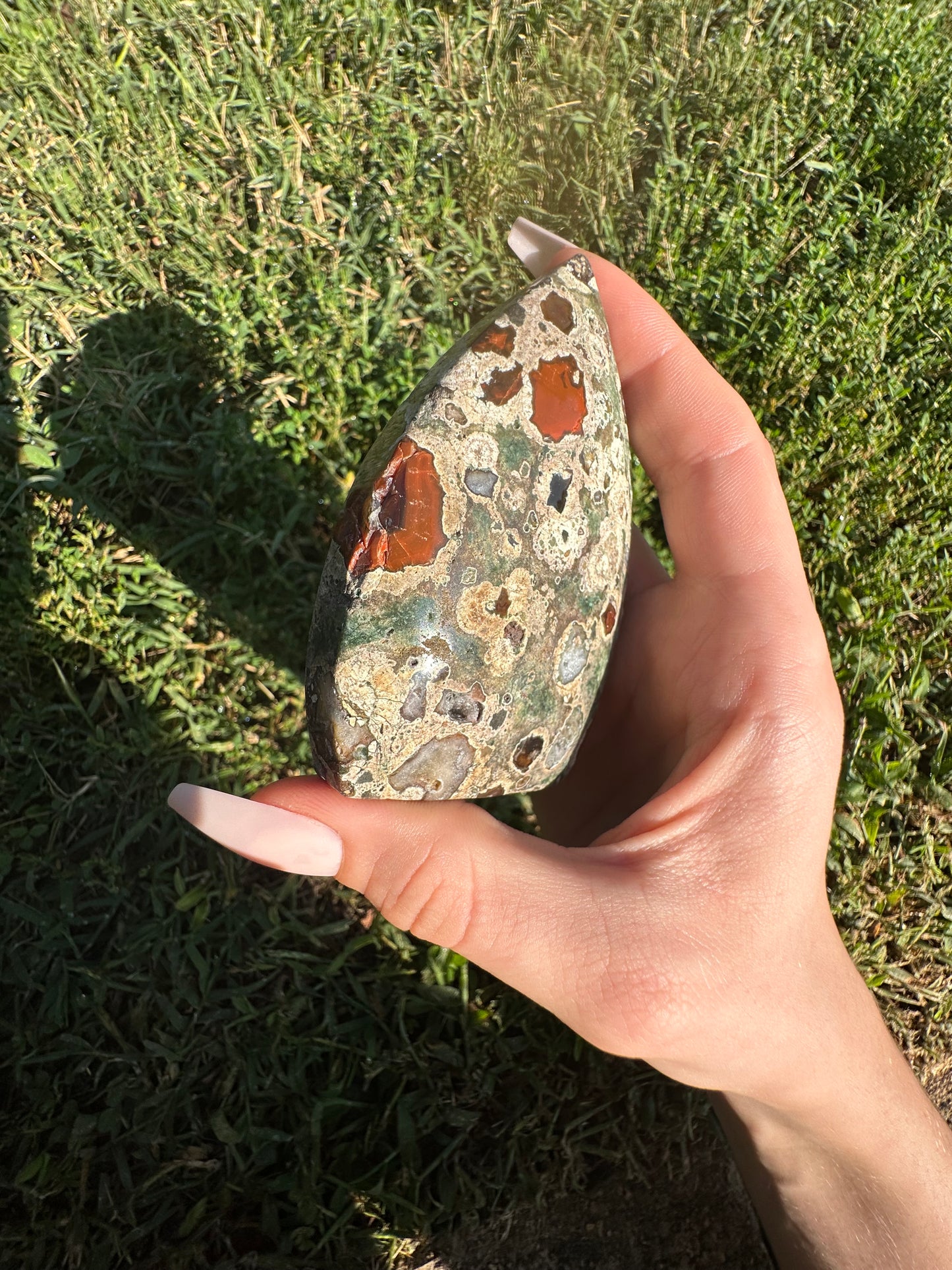 Rain Forest Jasper arrowhead #5