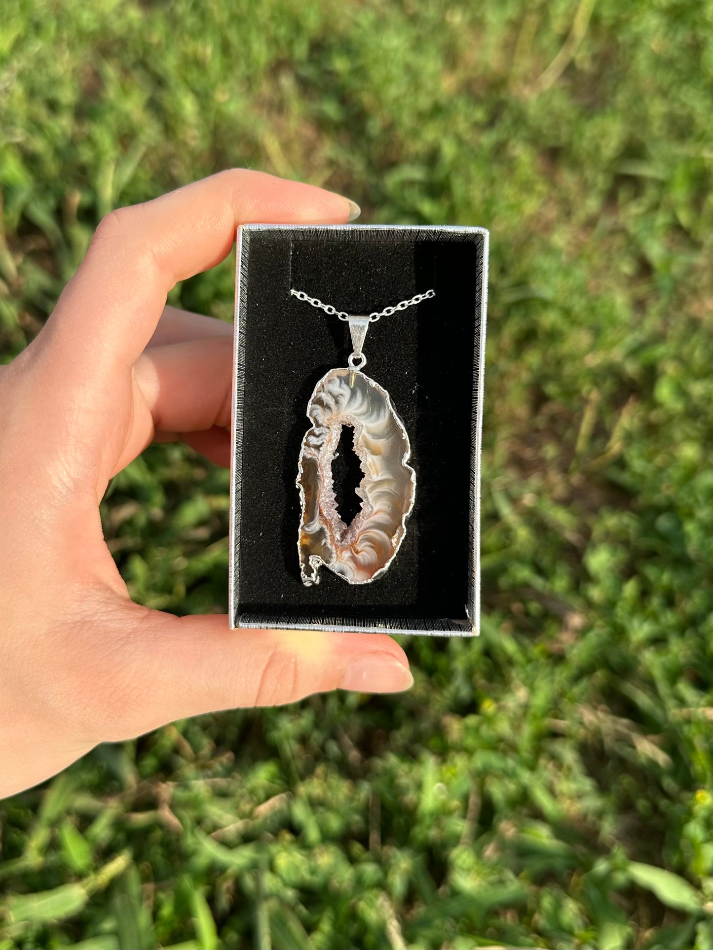 Oco Geode Slice Necklace