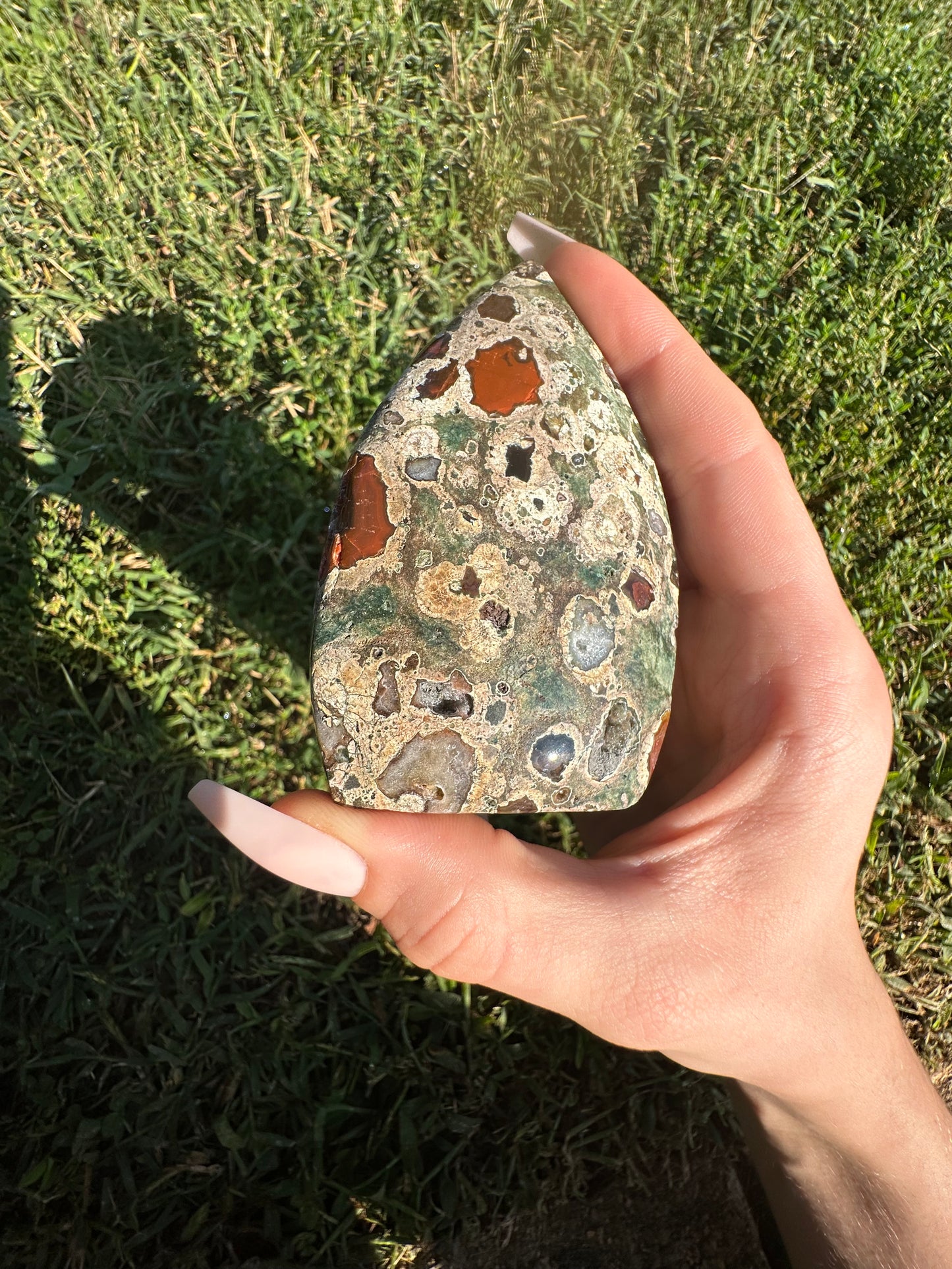 Rain Forest Jasper arrowhead #5