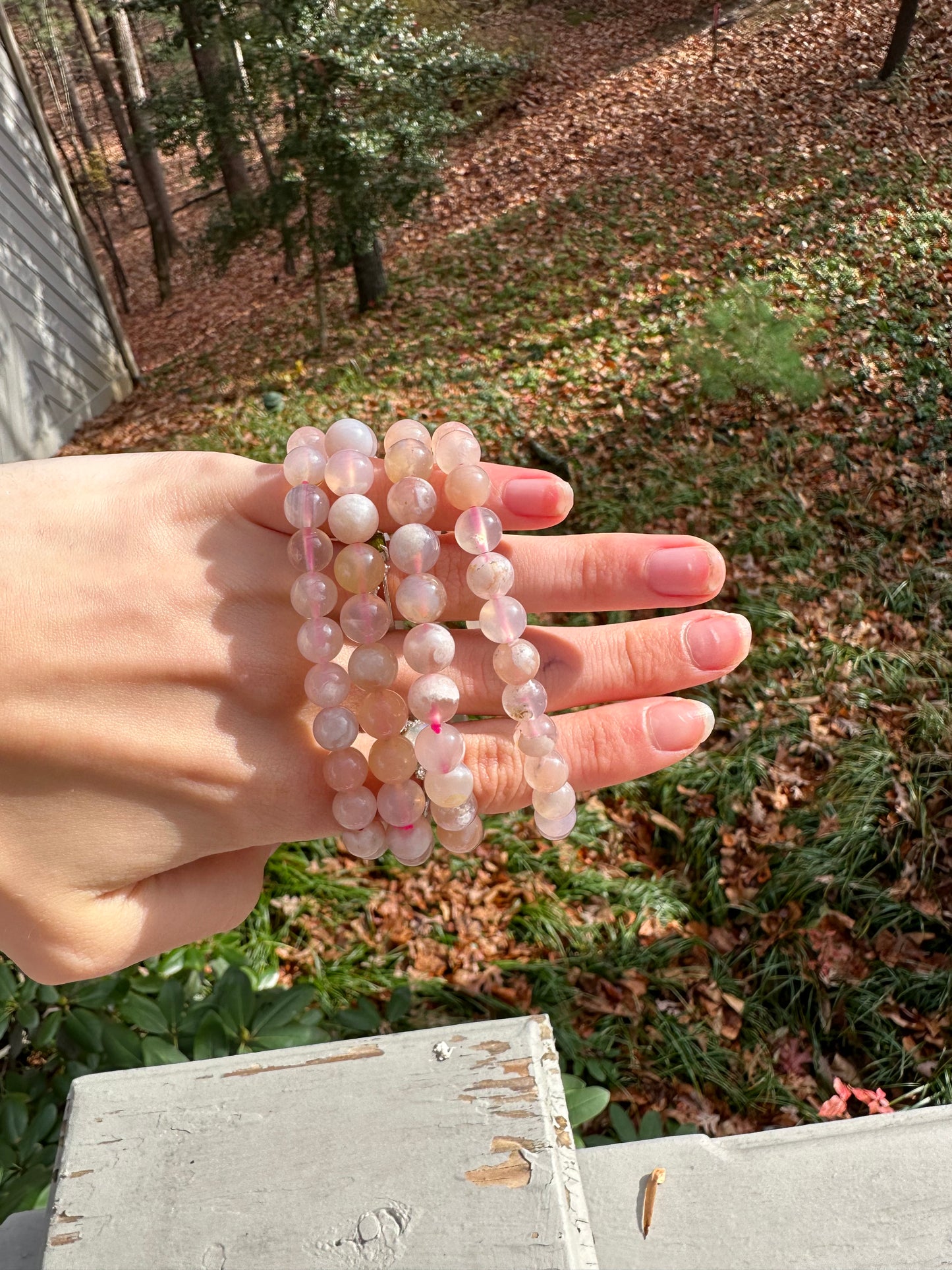 Flower Agate bracelet