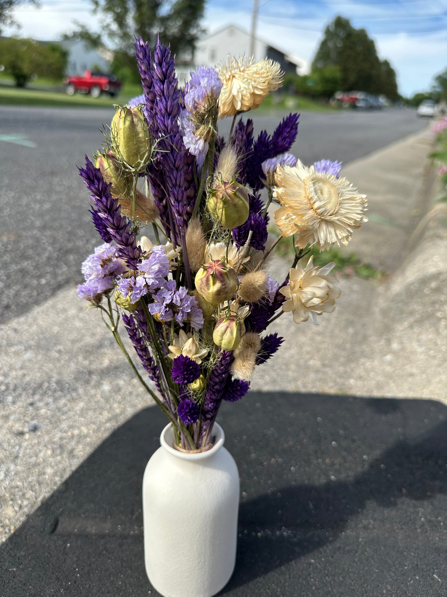 Purple Rain Dried Flower Bouquet