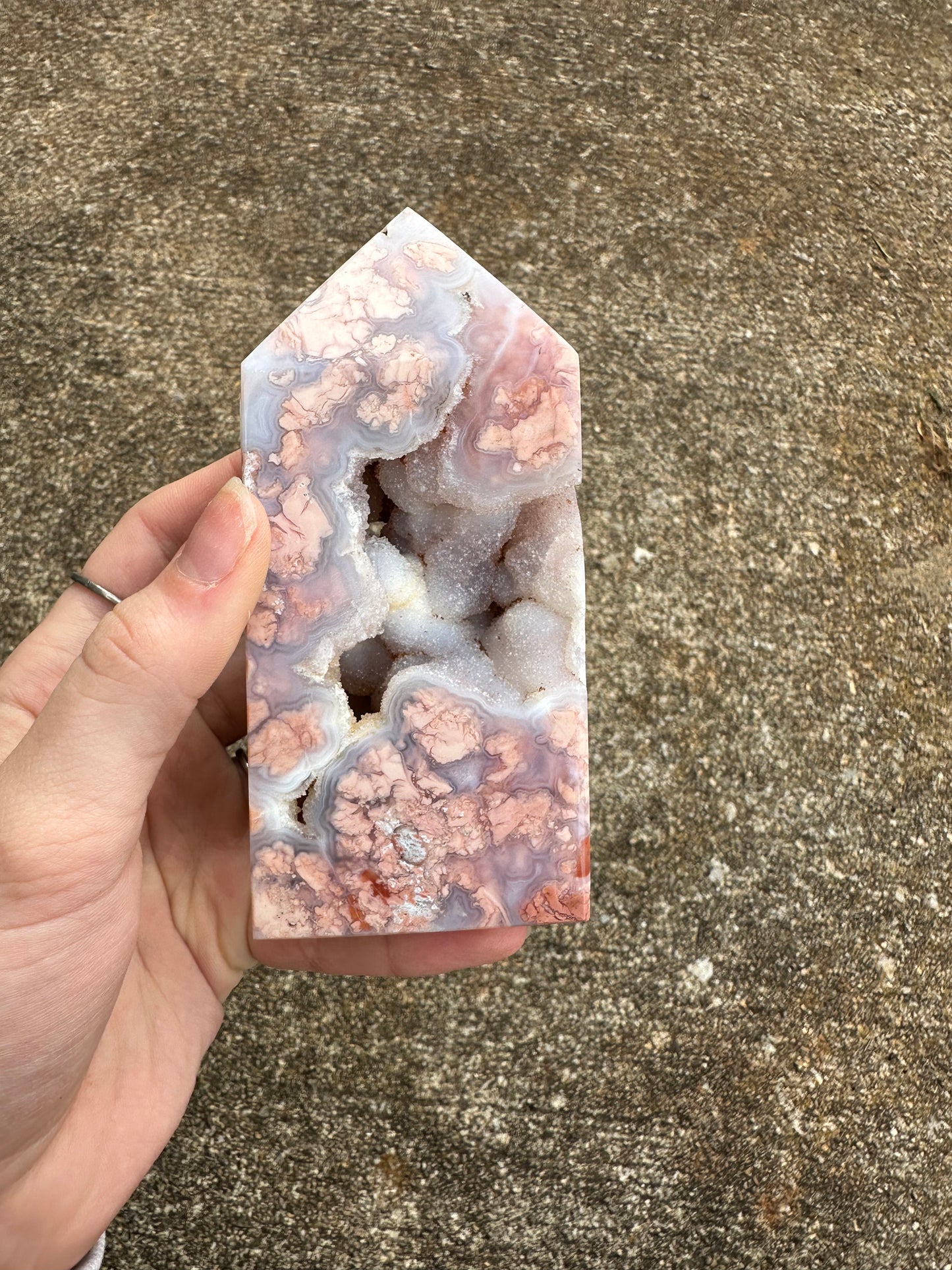 Cotton Candy Agate Tower #2