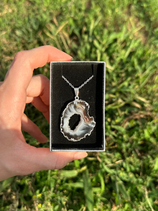 Oco Geode Slice Necklace