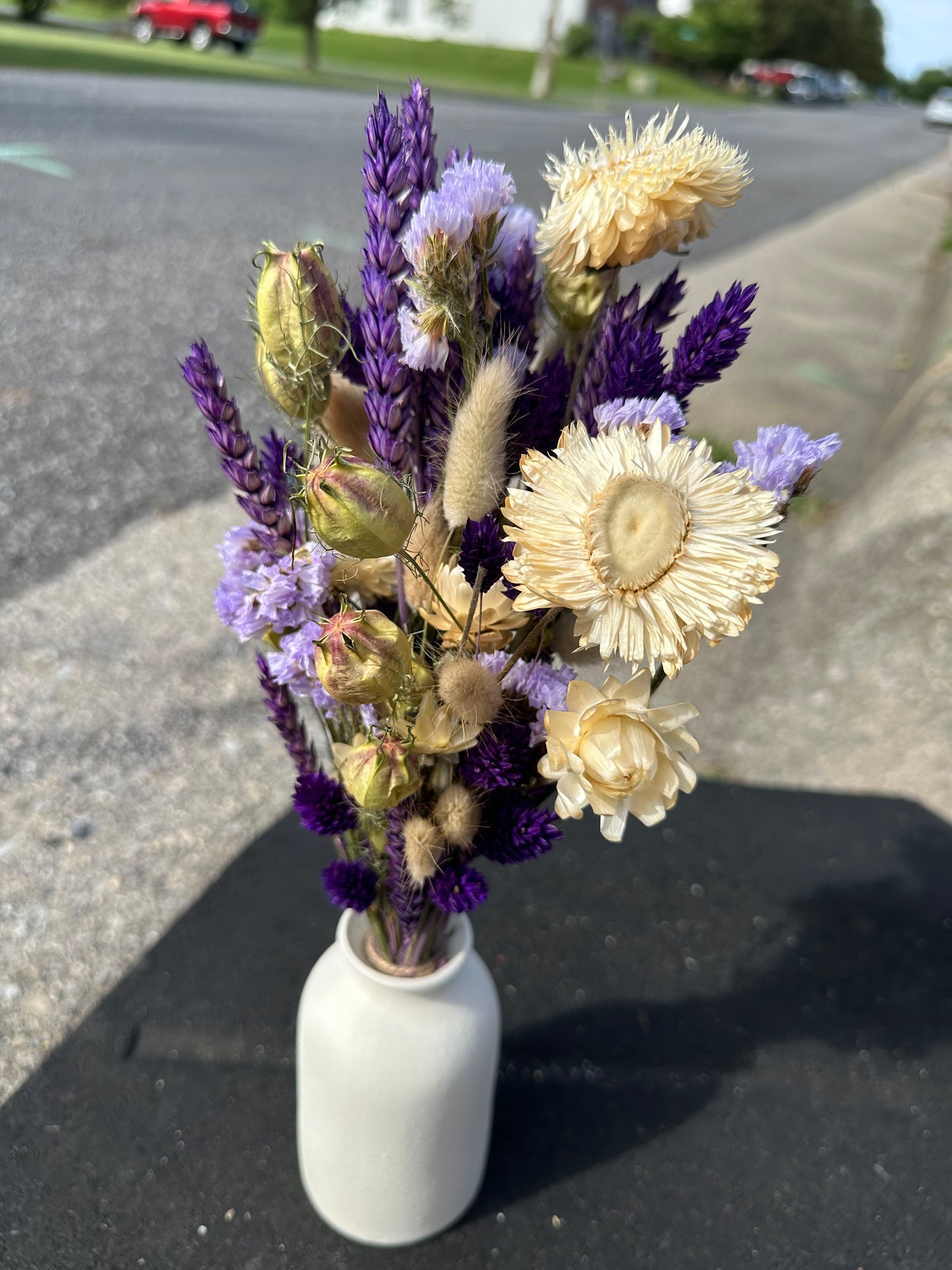 Purple Rain Dried Flower Bouquet