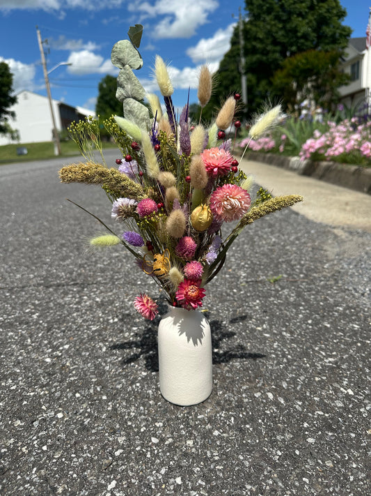 Dried Pink\Purple\Green Bouquet