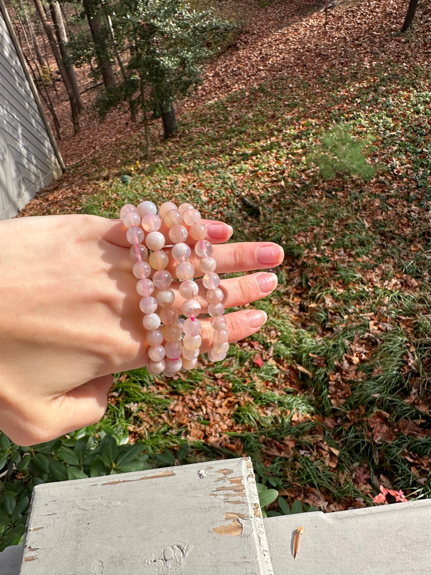 Flower Agate bracelet