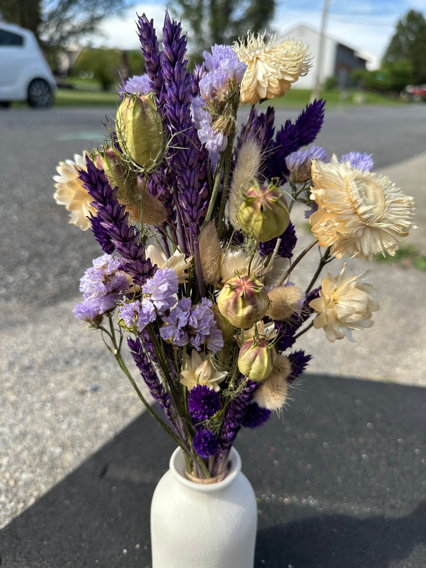 Purple Rain Dried Flower Bouquet