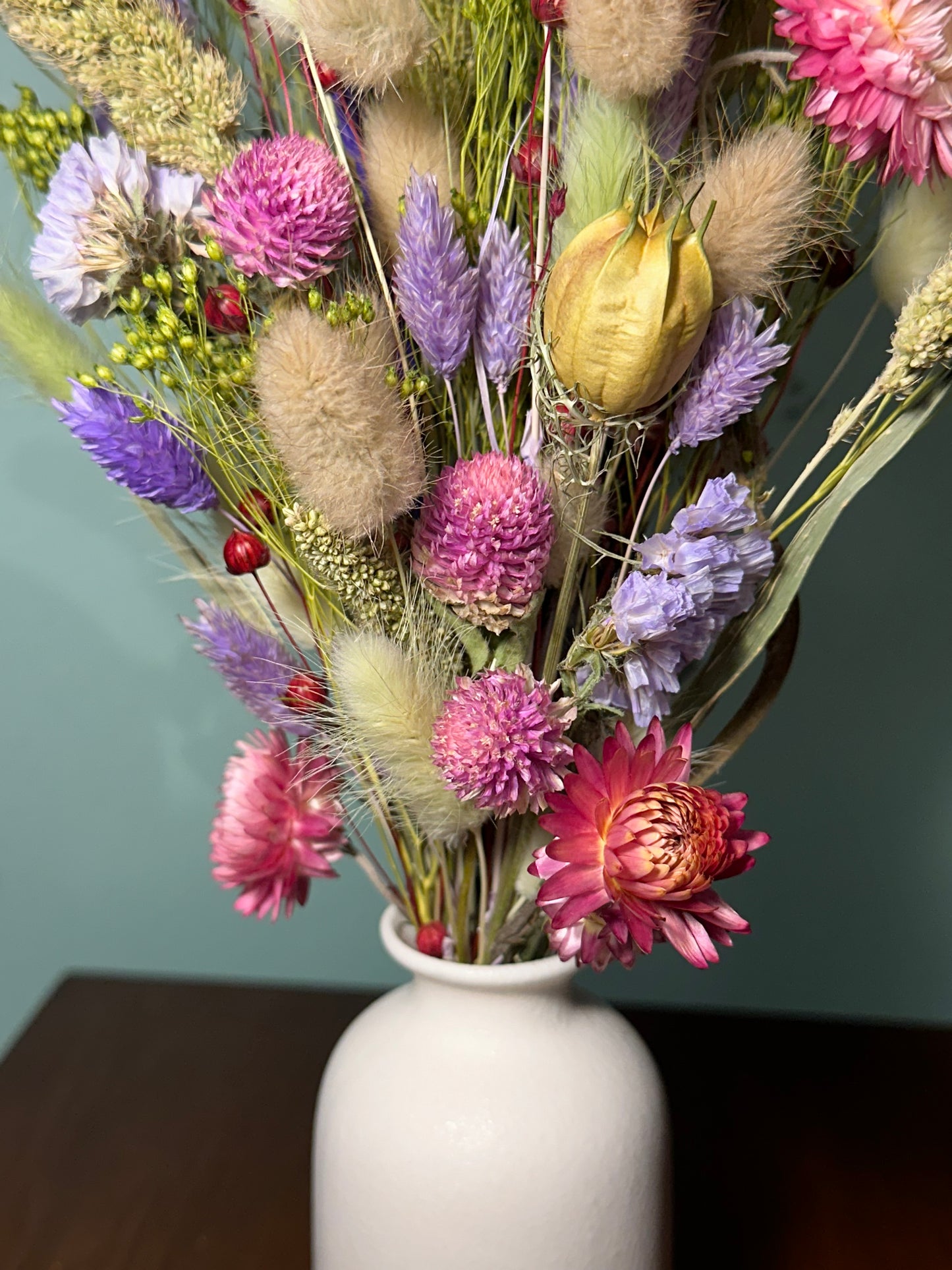 Dried Pink\Purple\Green Bouquet