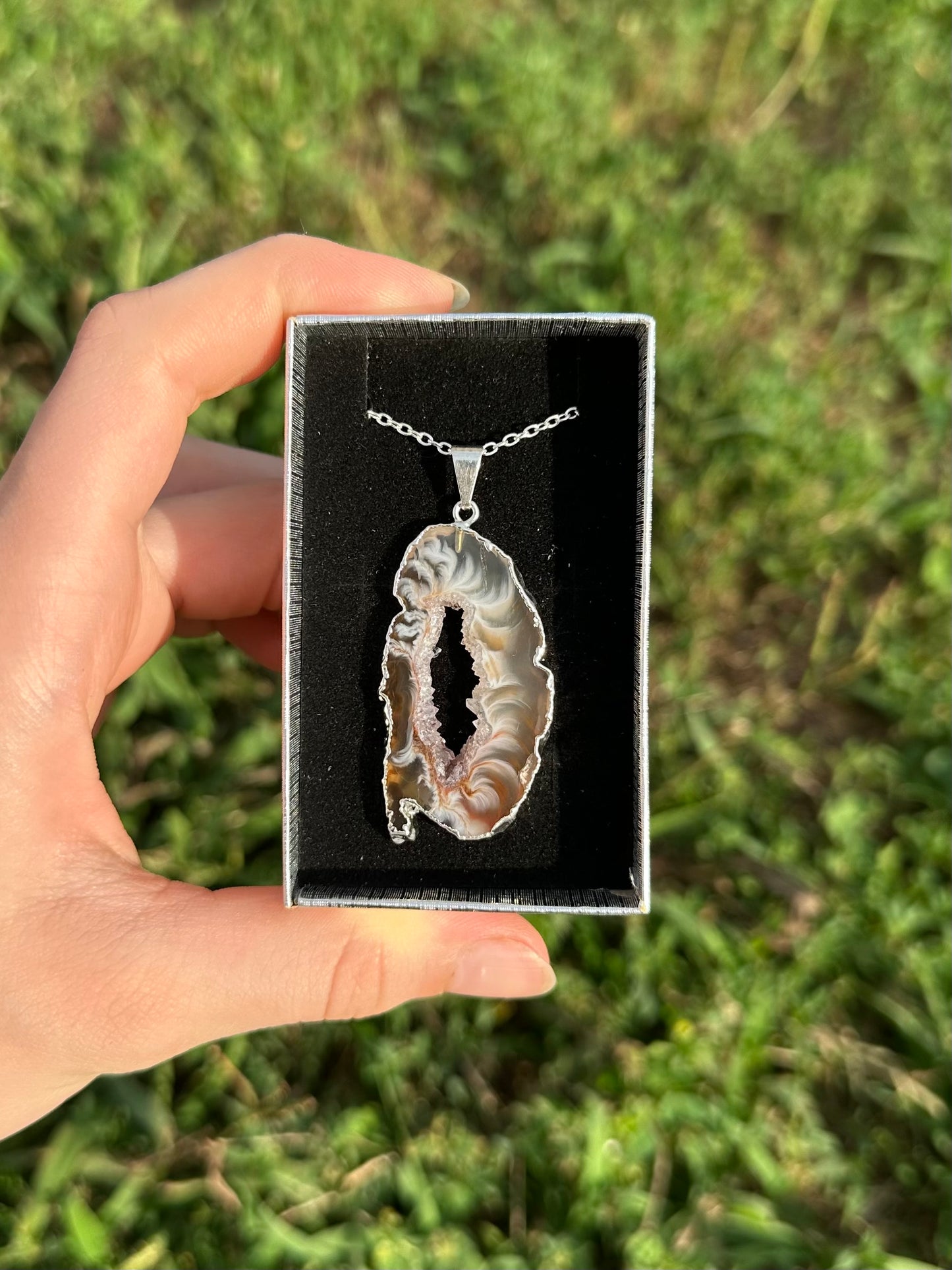 Oco Geode Slice Necklace