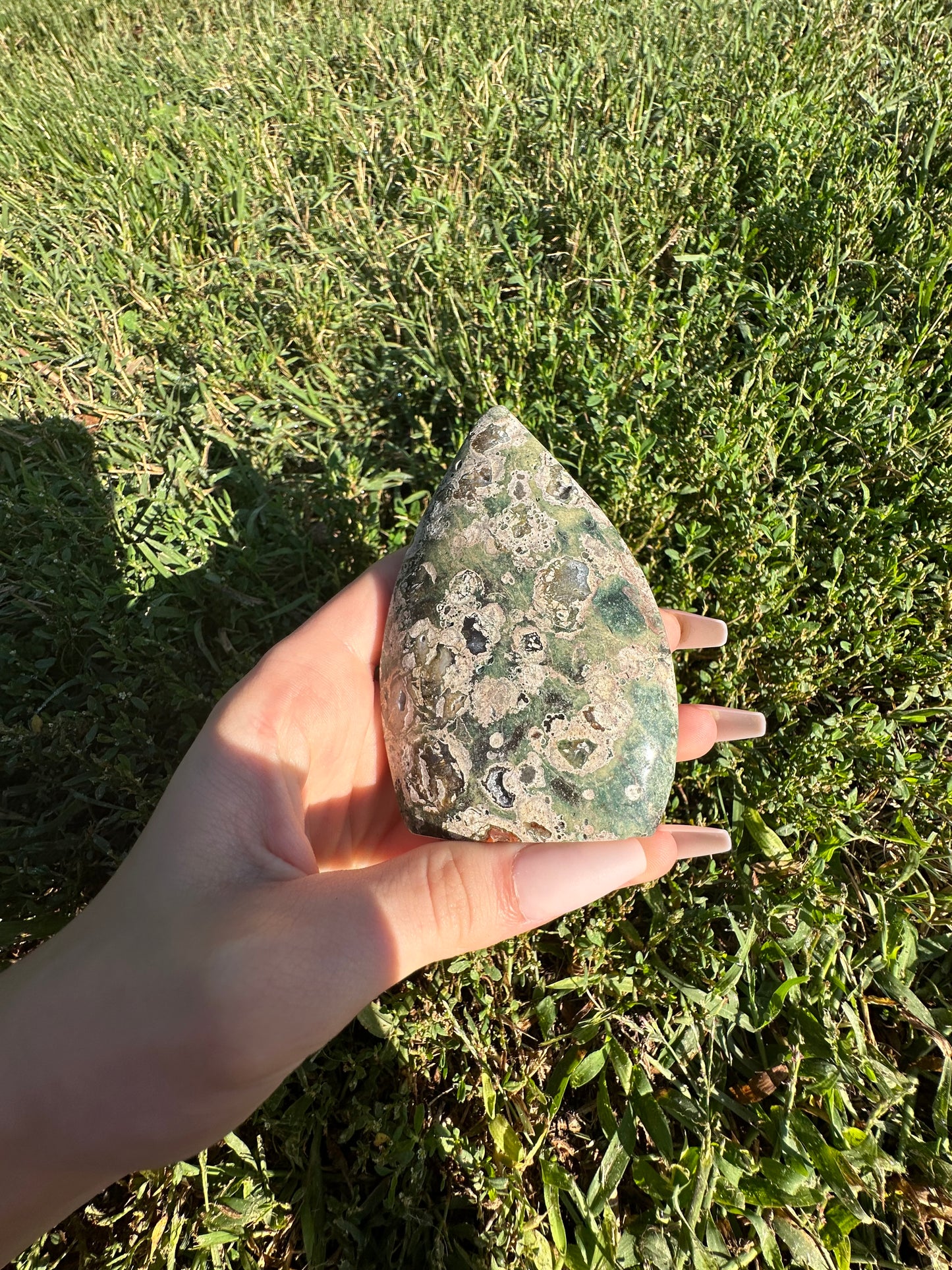 Rain Forest Jasper arrowhead #1