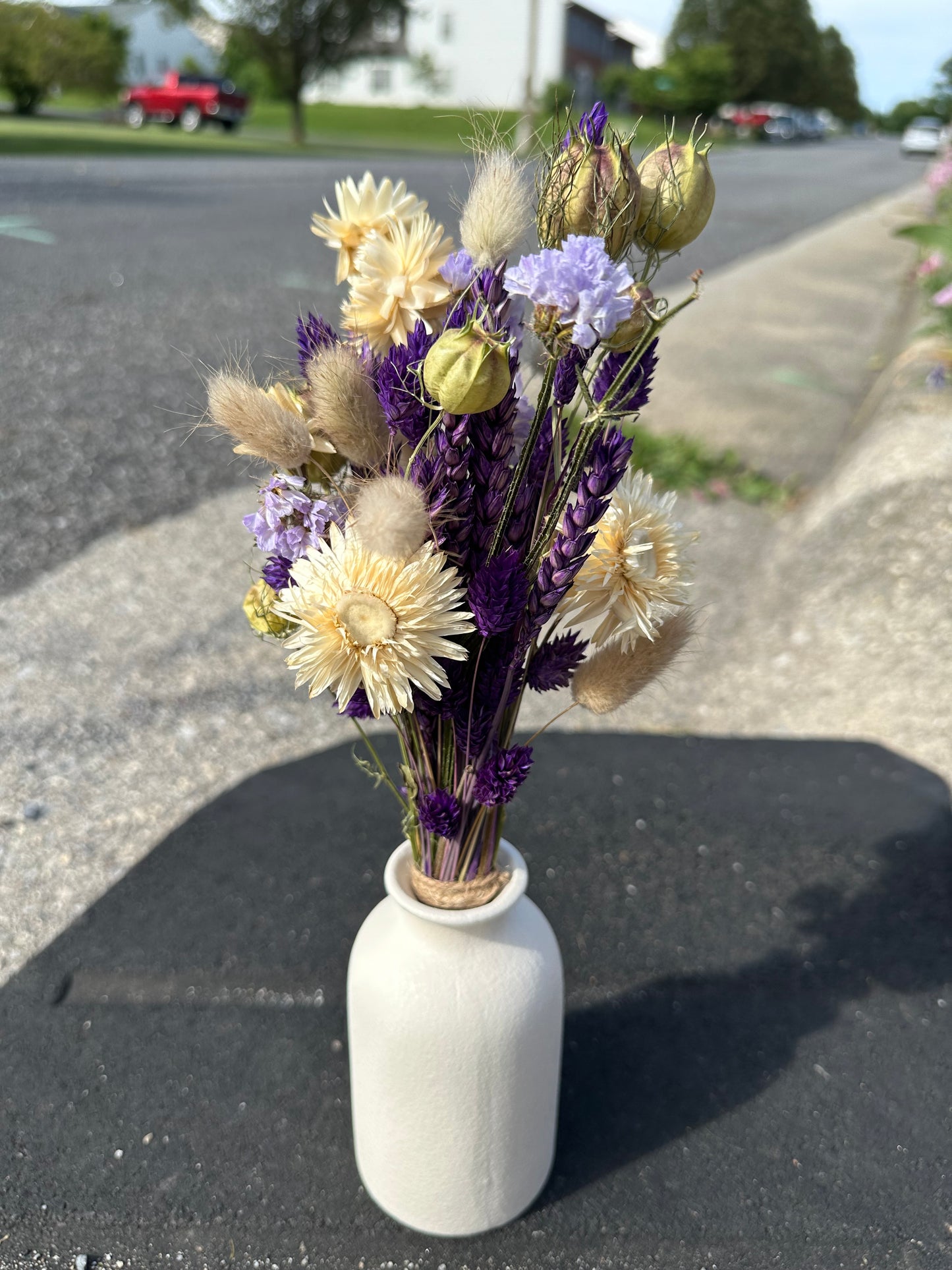 Purple Rain Dried Flower Bouquet