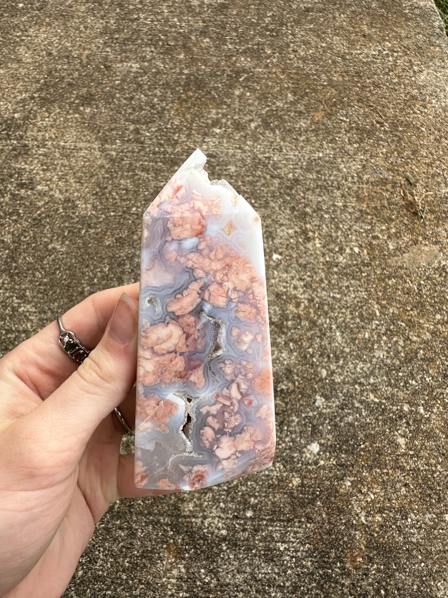 Cotton Candy Agate Tower #4