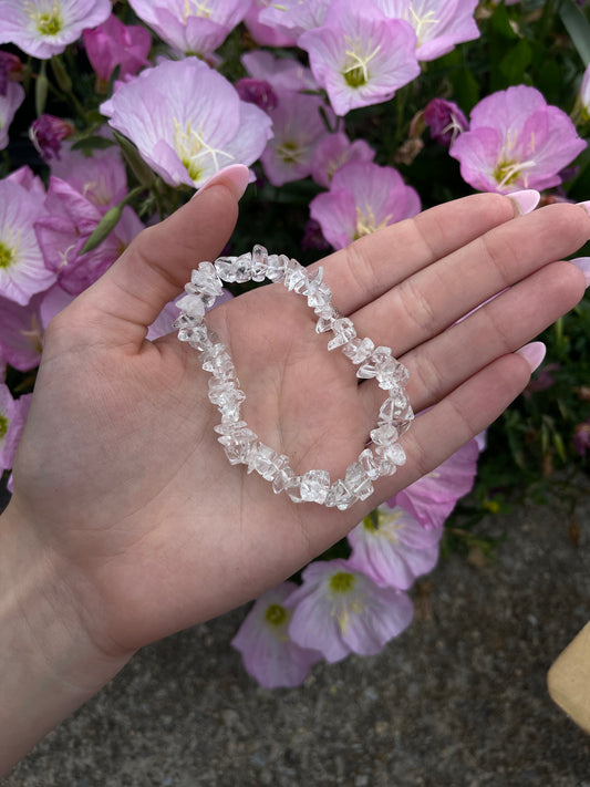 Clear Quartz stretchy bracelet