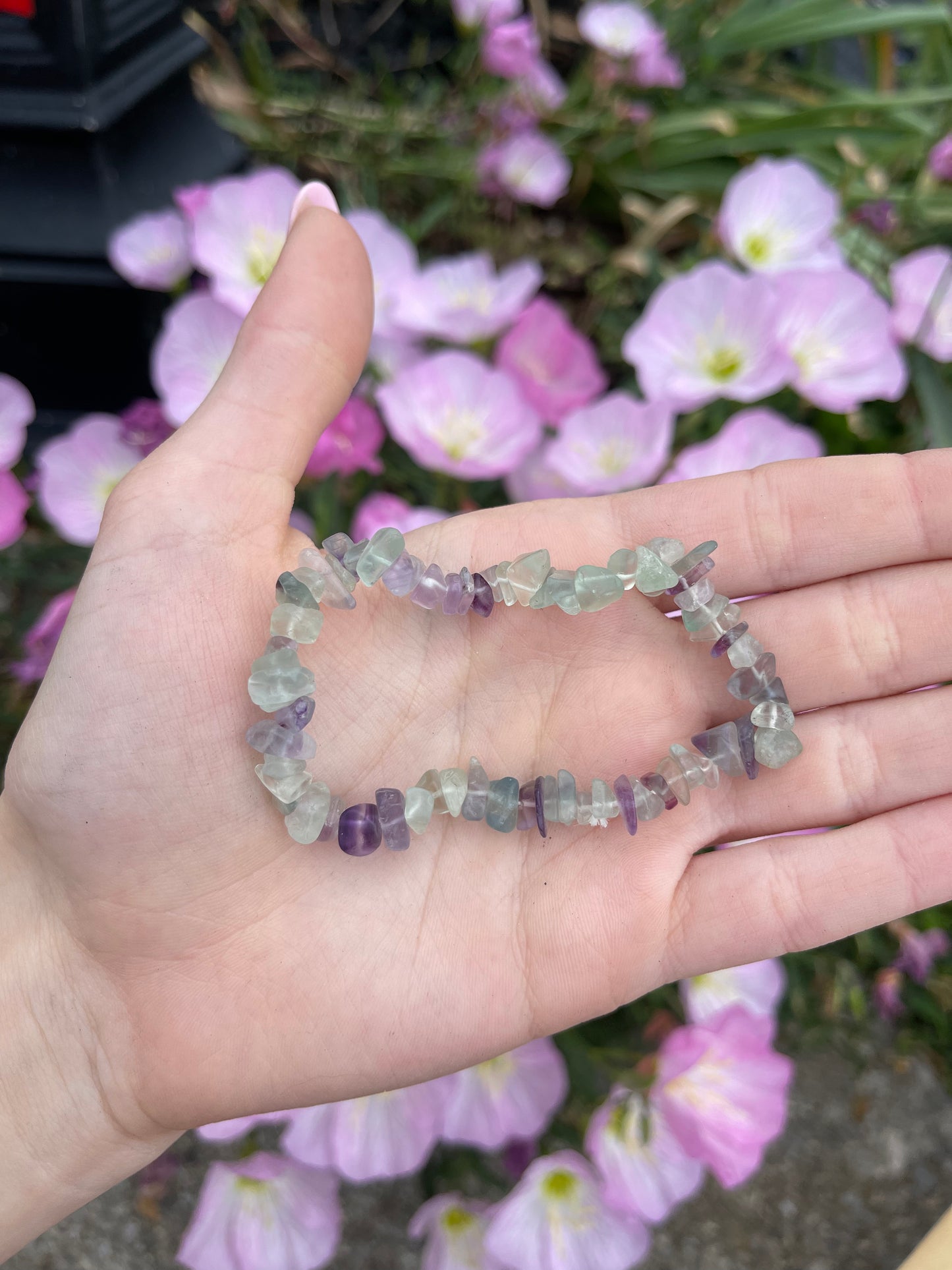 Fluorite stretchy bracelet