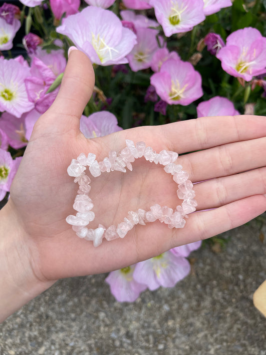 Rose Quartz stretchy bracelet