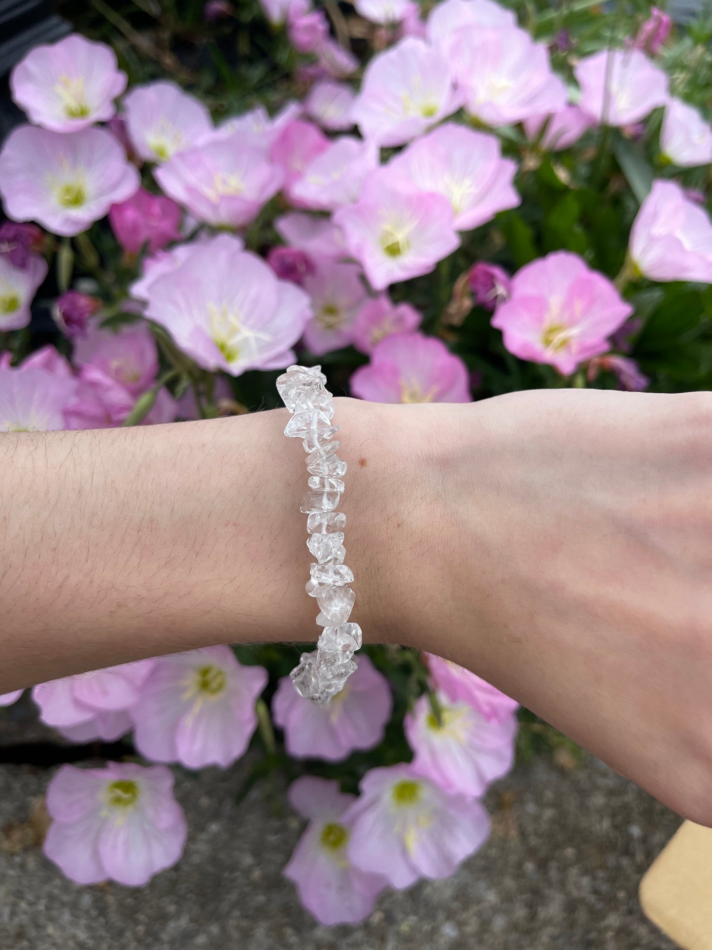 Clear Quartz stretchy bracelet