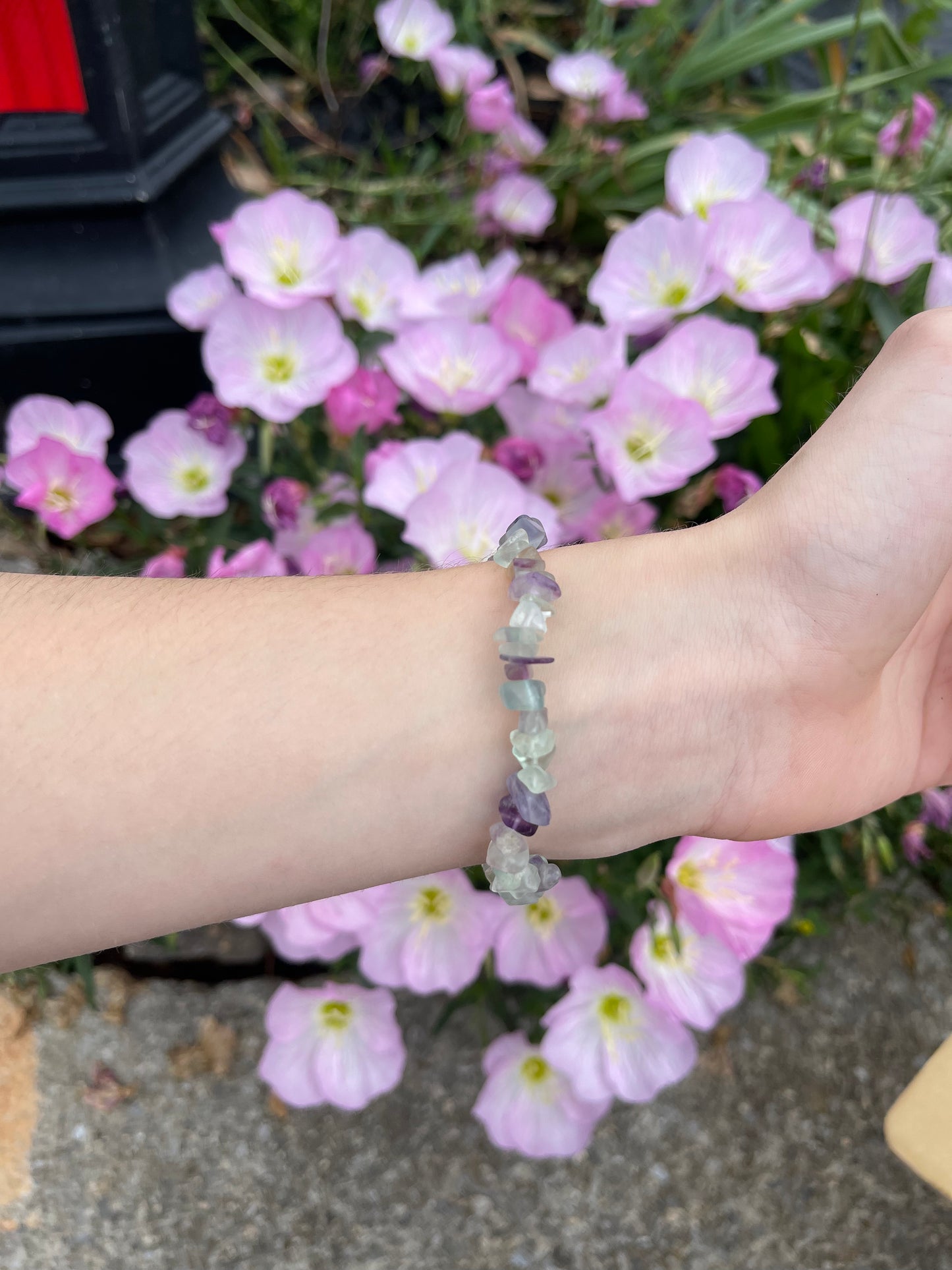 Fluorite stretchy bracelet