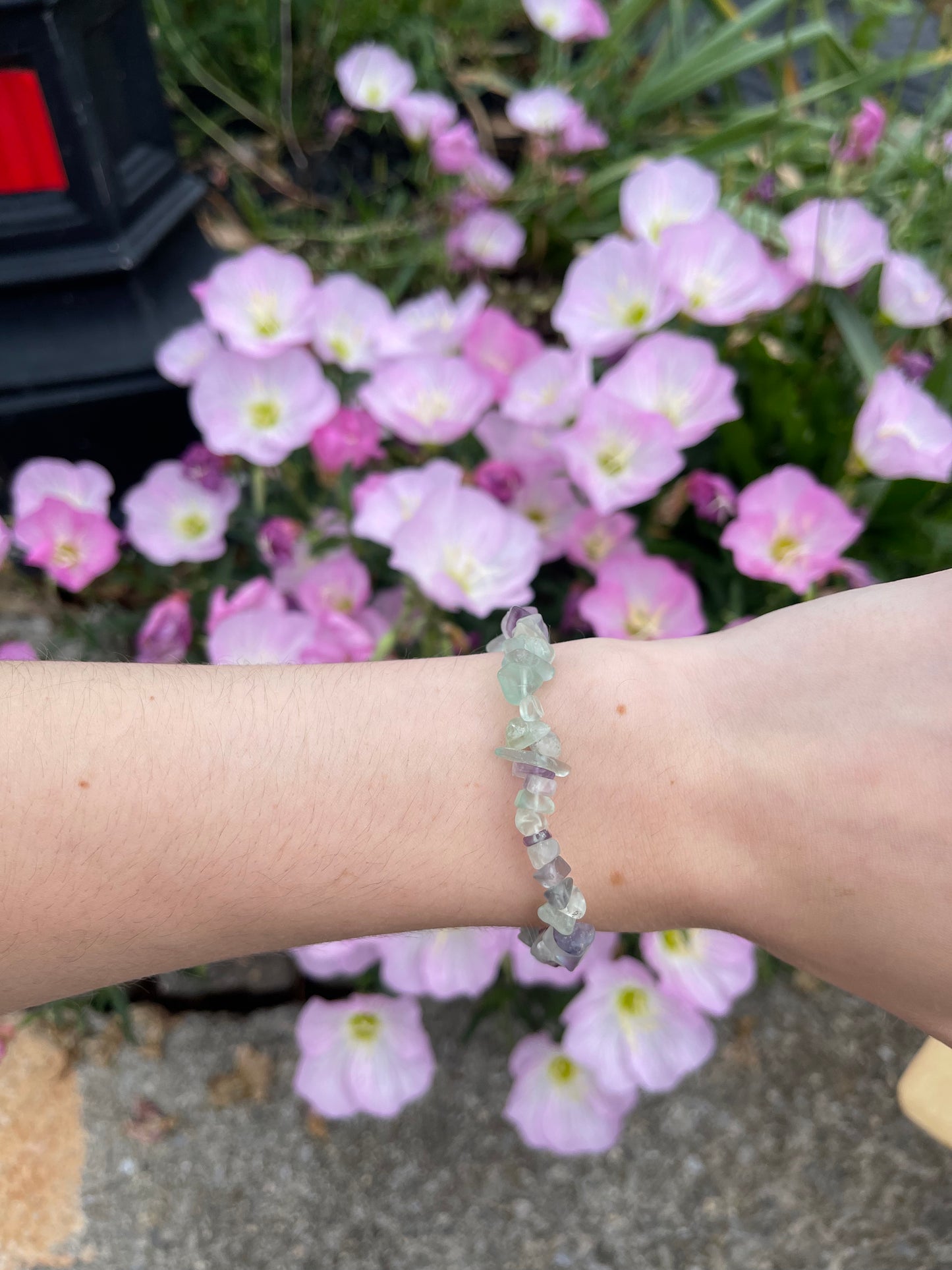 Fluorite stretchy bracelet