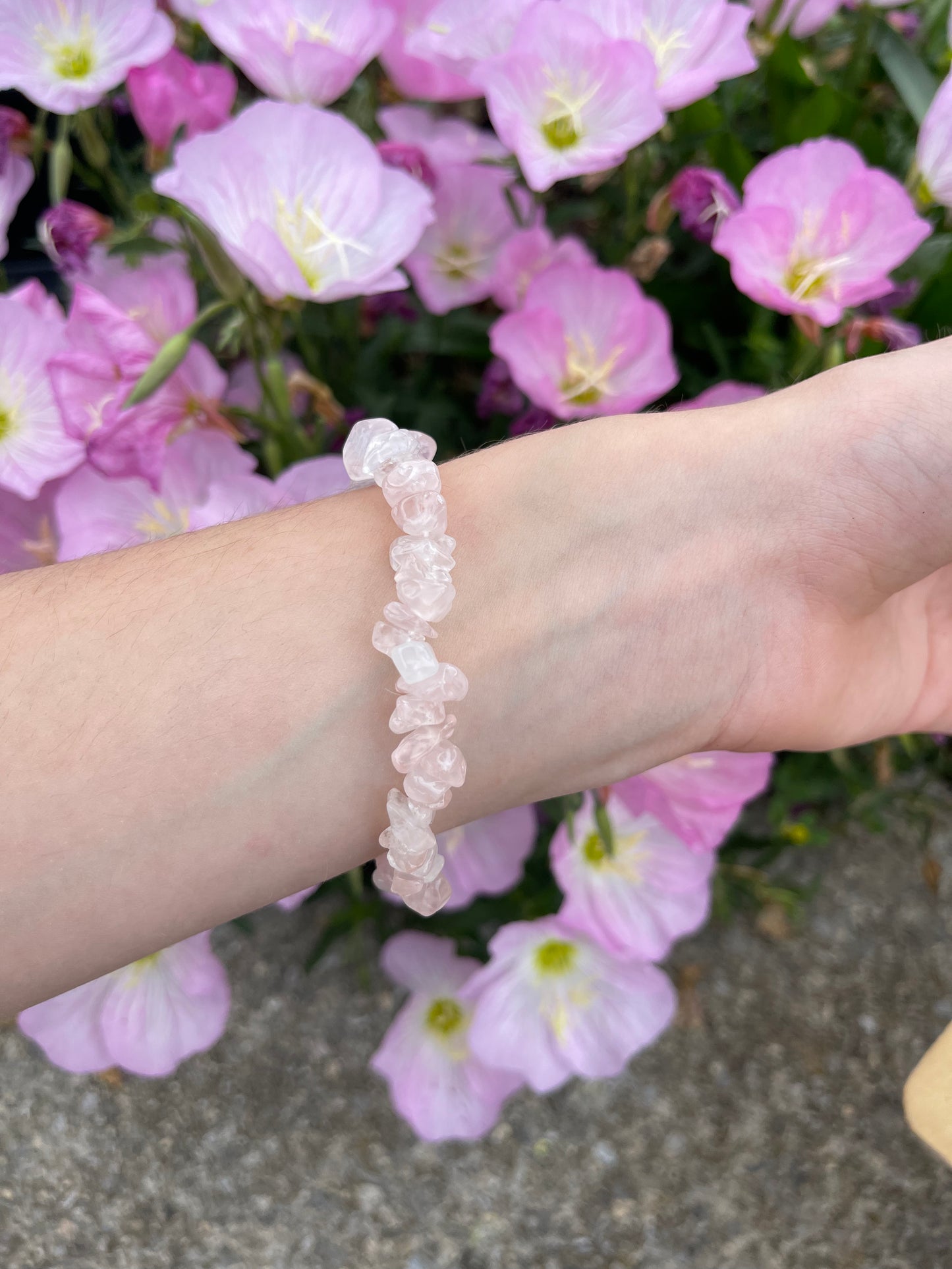 Rose Quartz stretchy bracelet