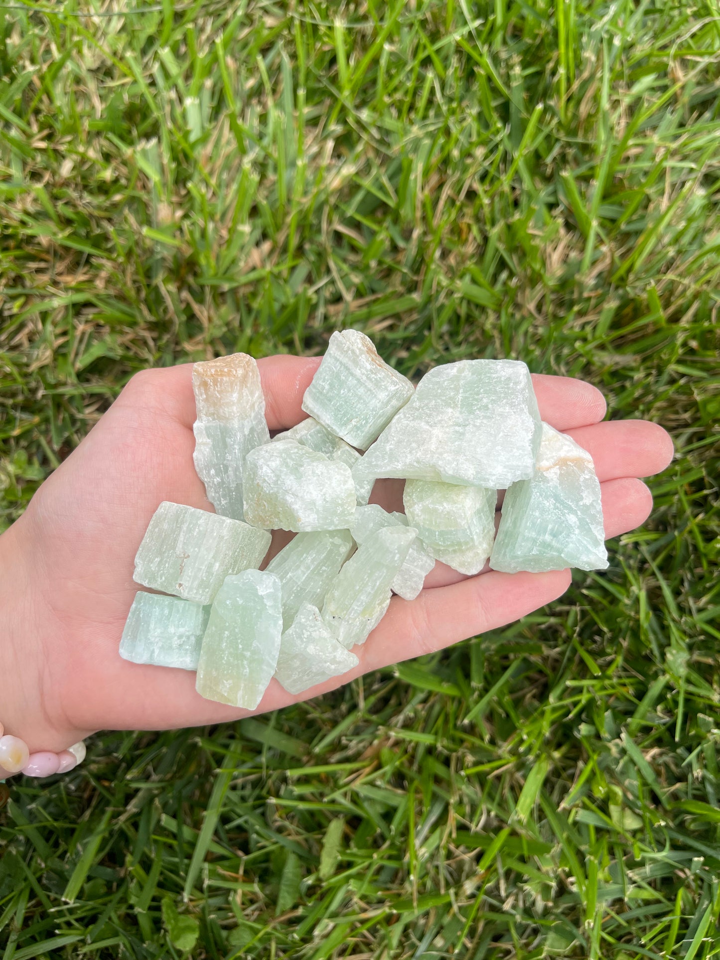 Green Calcite raw chunk