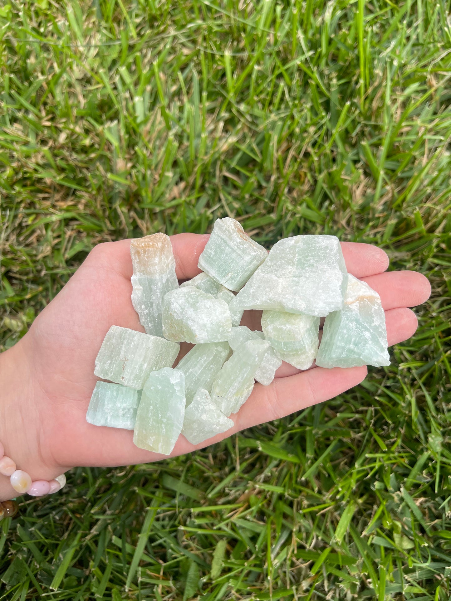 Green Calcite raw chunk