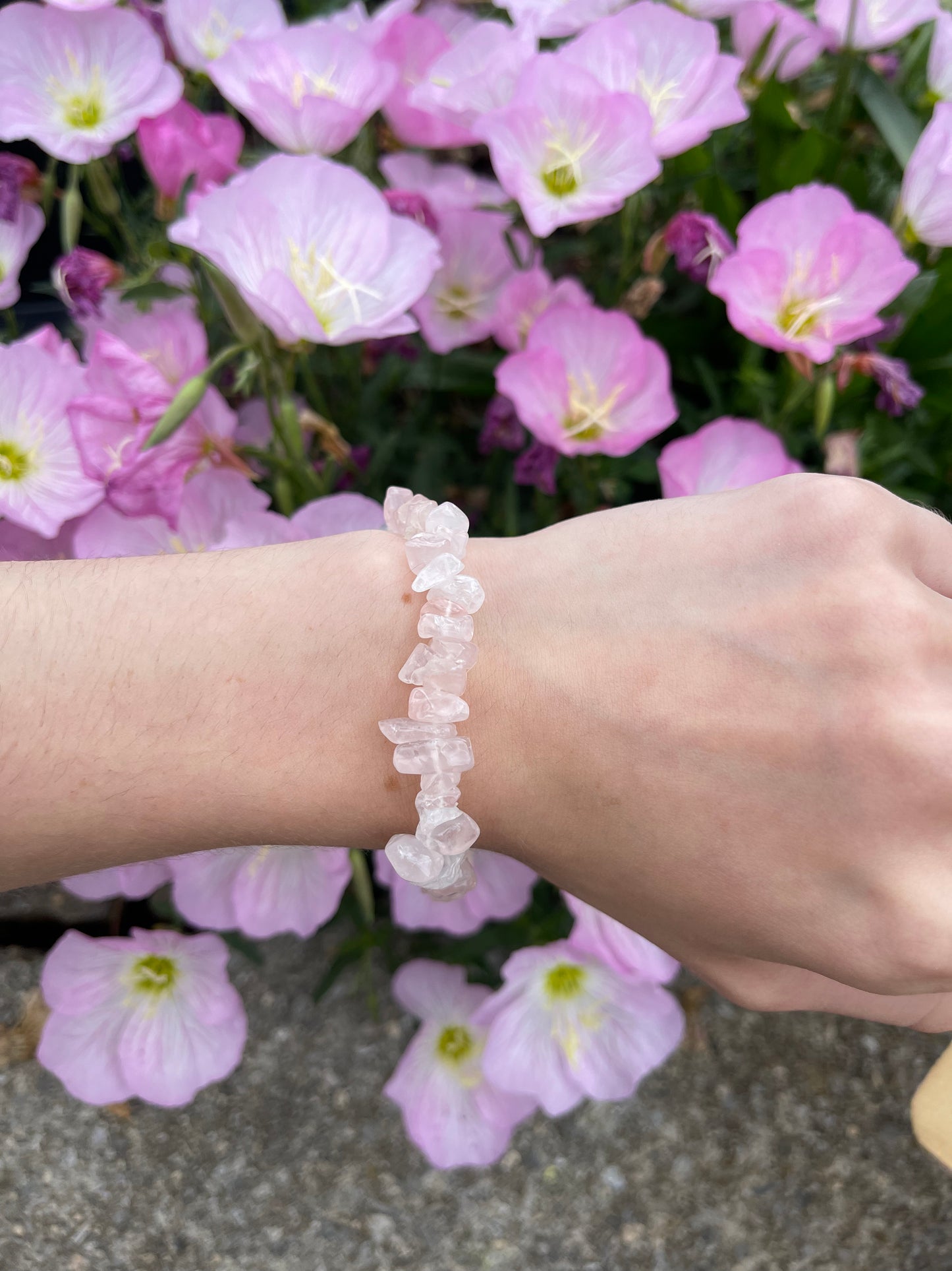 Rose Quartz stretchy bracelet