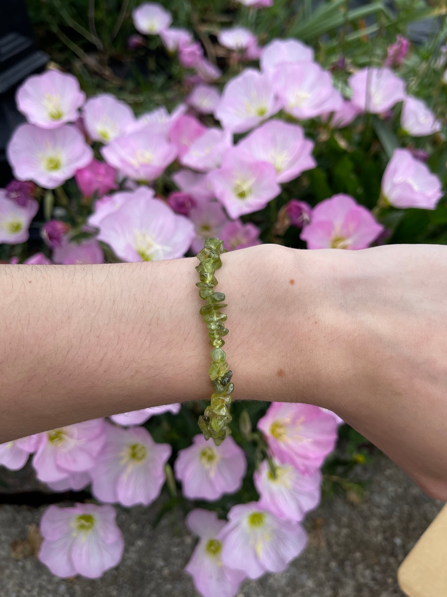 Peridot stretchy bracelet