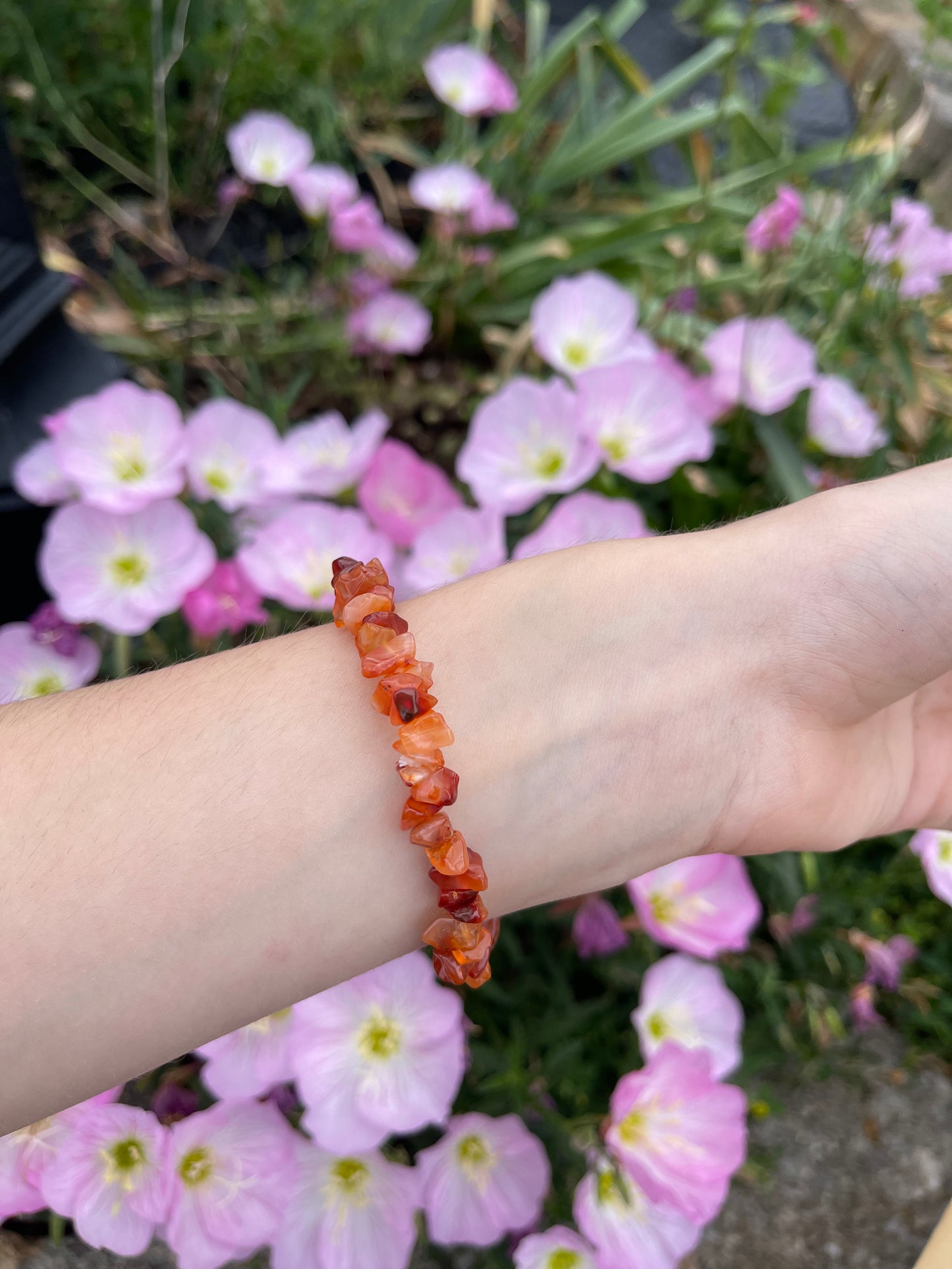 Carnelian stretchy bracelet