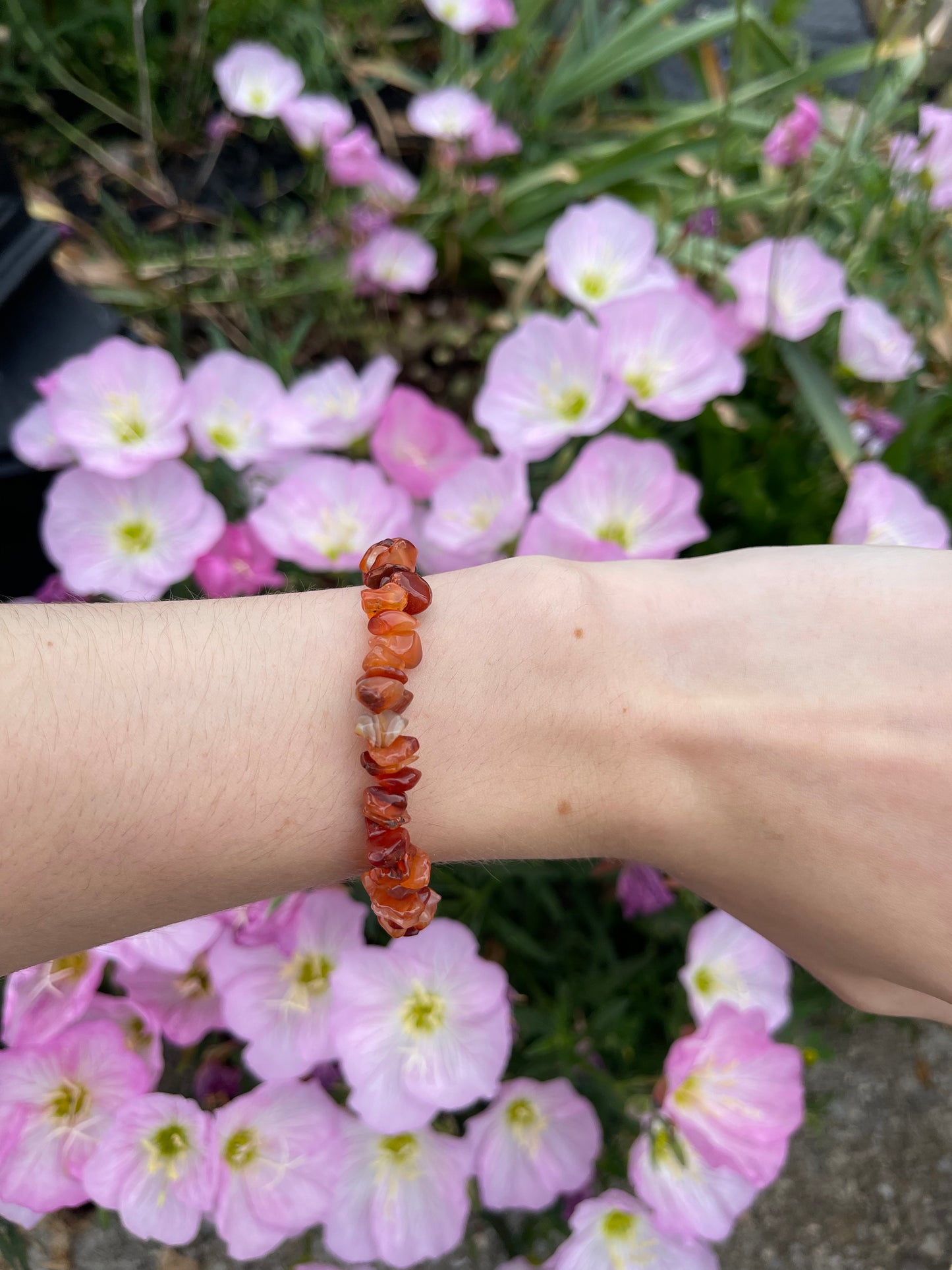 Carnelian stretchy bracelet