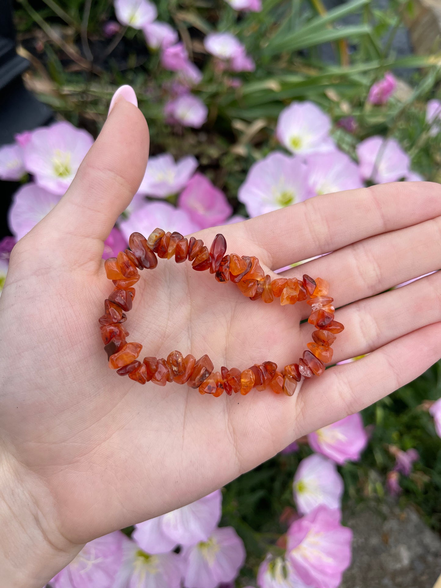 Carnelian stretchy bracelet