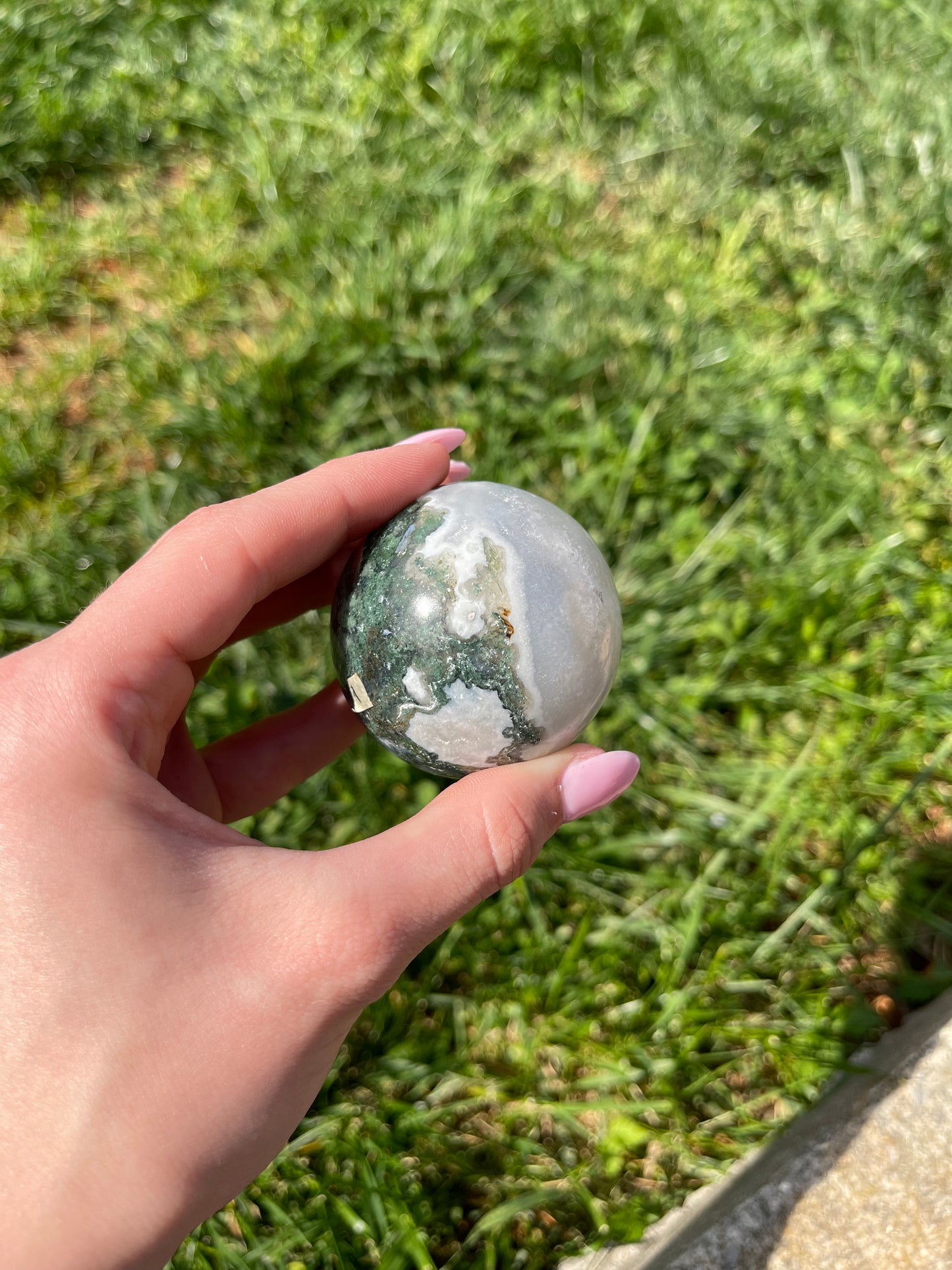 Moss Agate Sphere #1