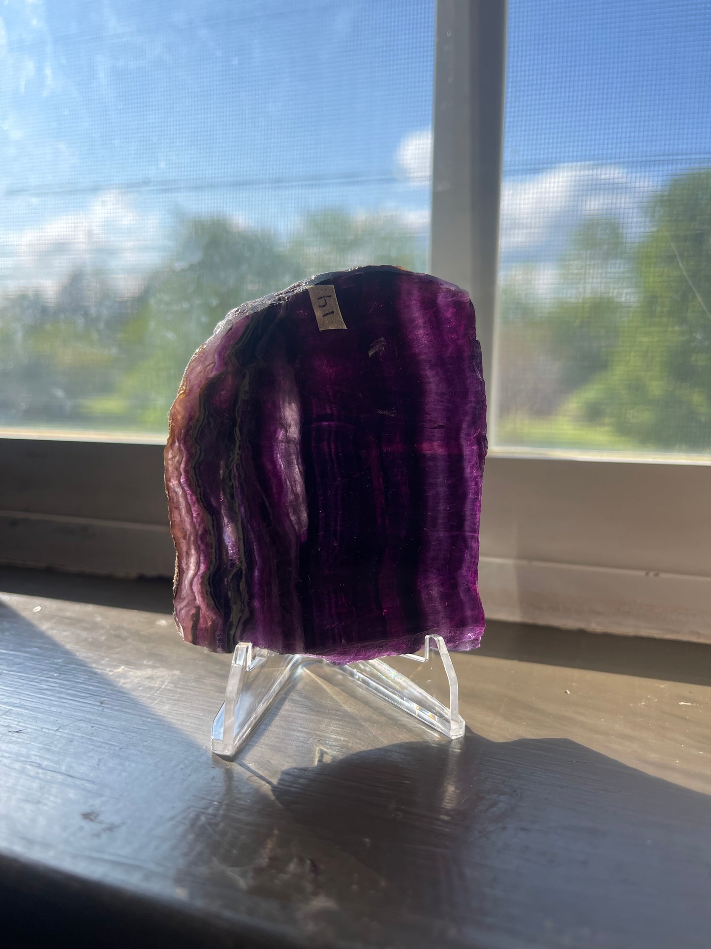 Fluorite slab #14