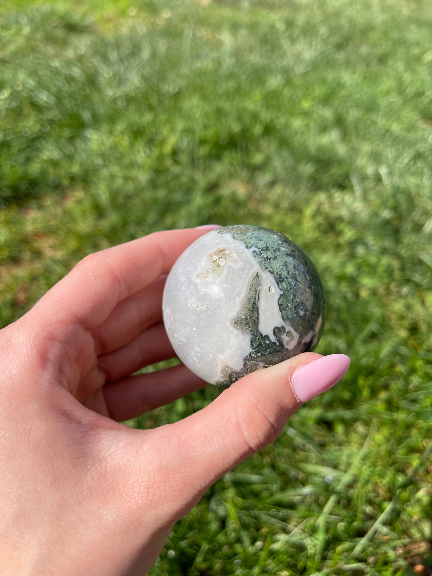 Moss Agate Sphere #1