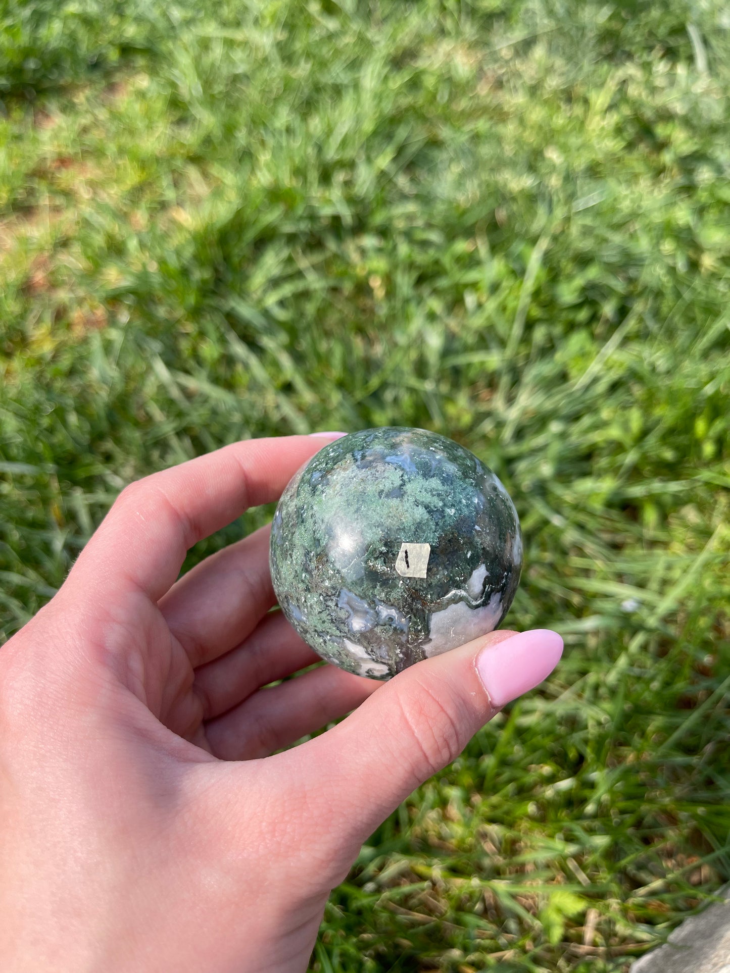 Moss Agate Sphere #1