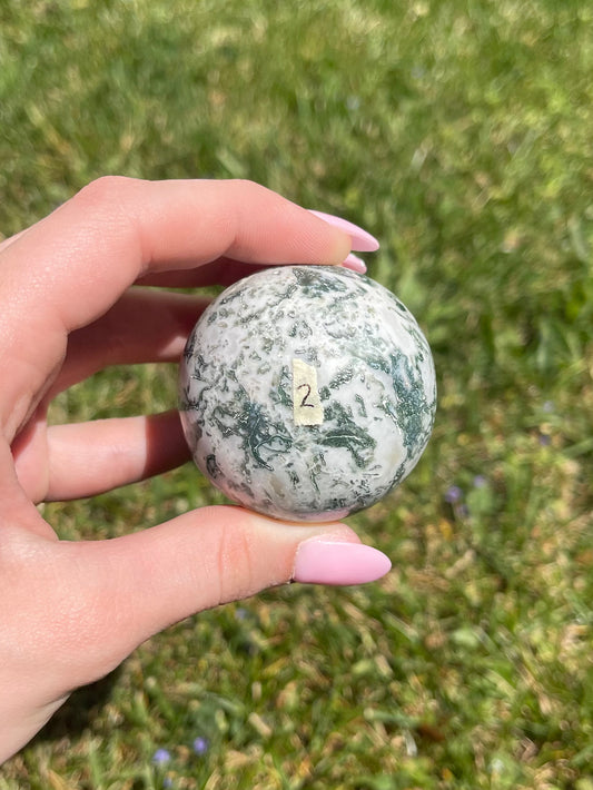 Moss Agate Sphere #2