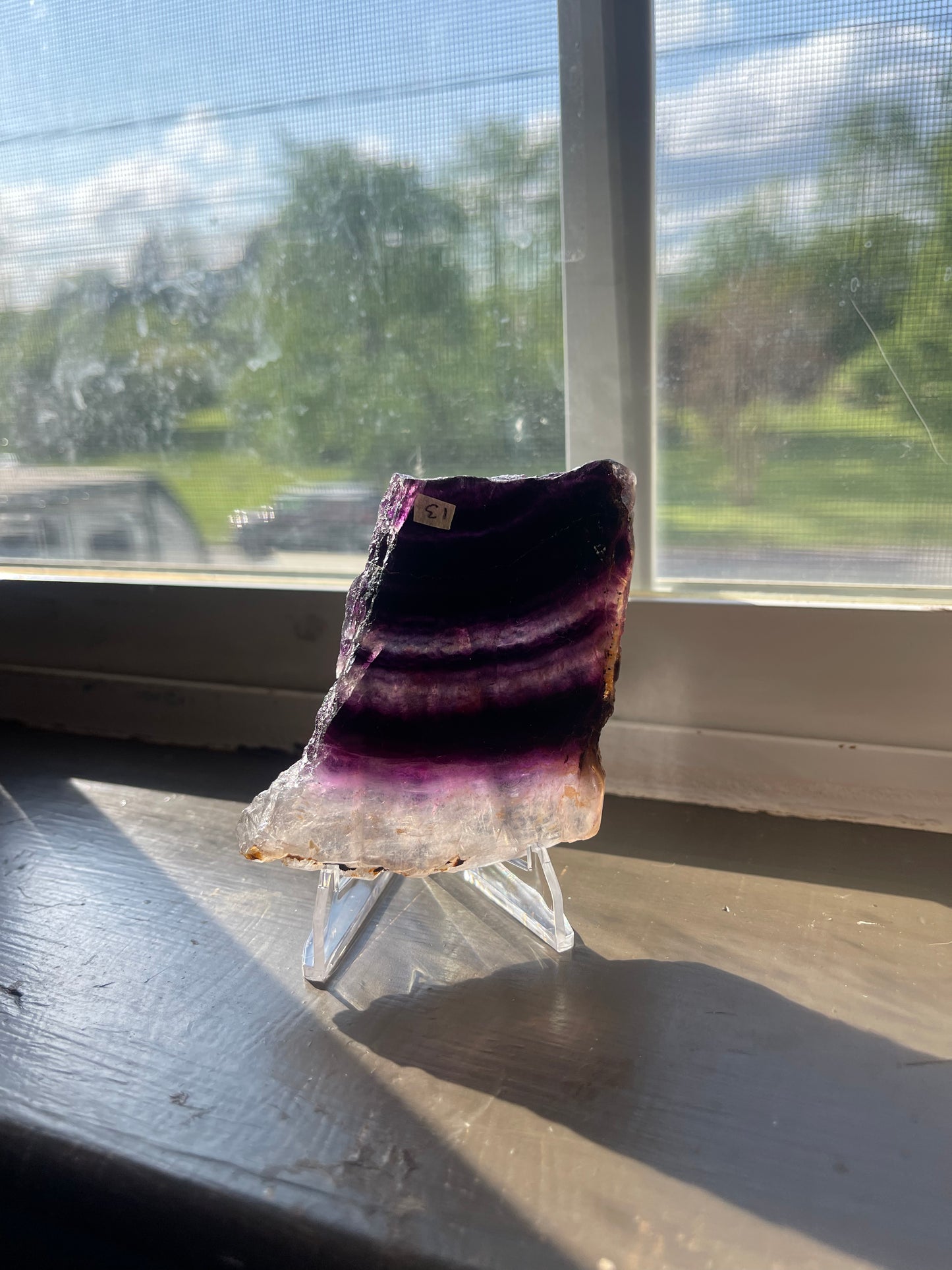 Fluorite slab #13