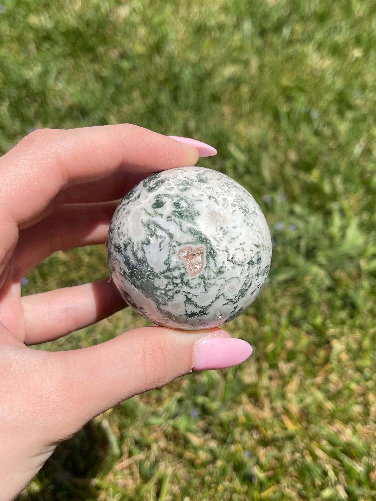 Moss Agate Sphere #2