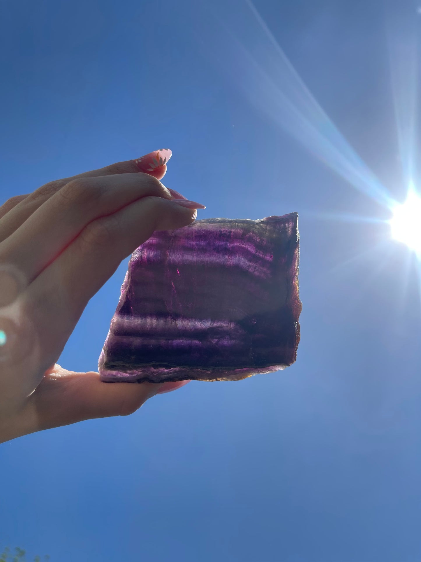 Fluorite slab #16