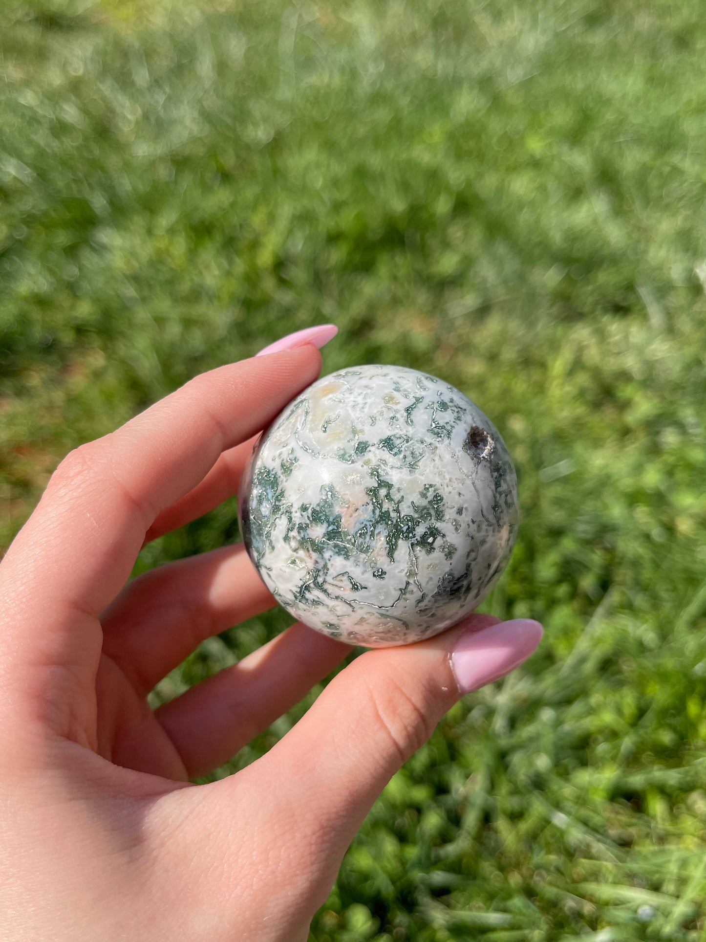 Moss Agate Sphere #2