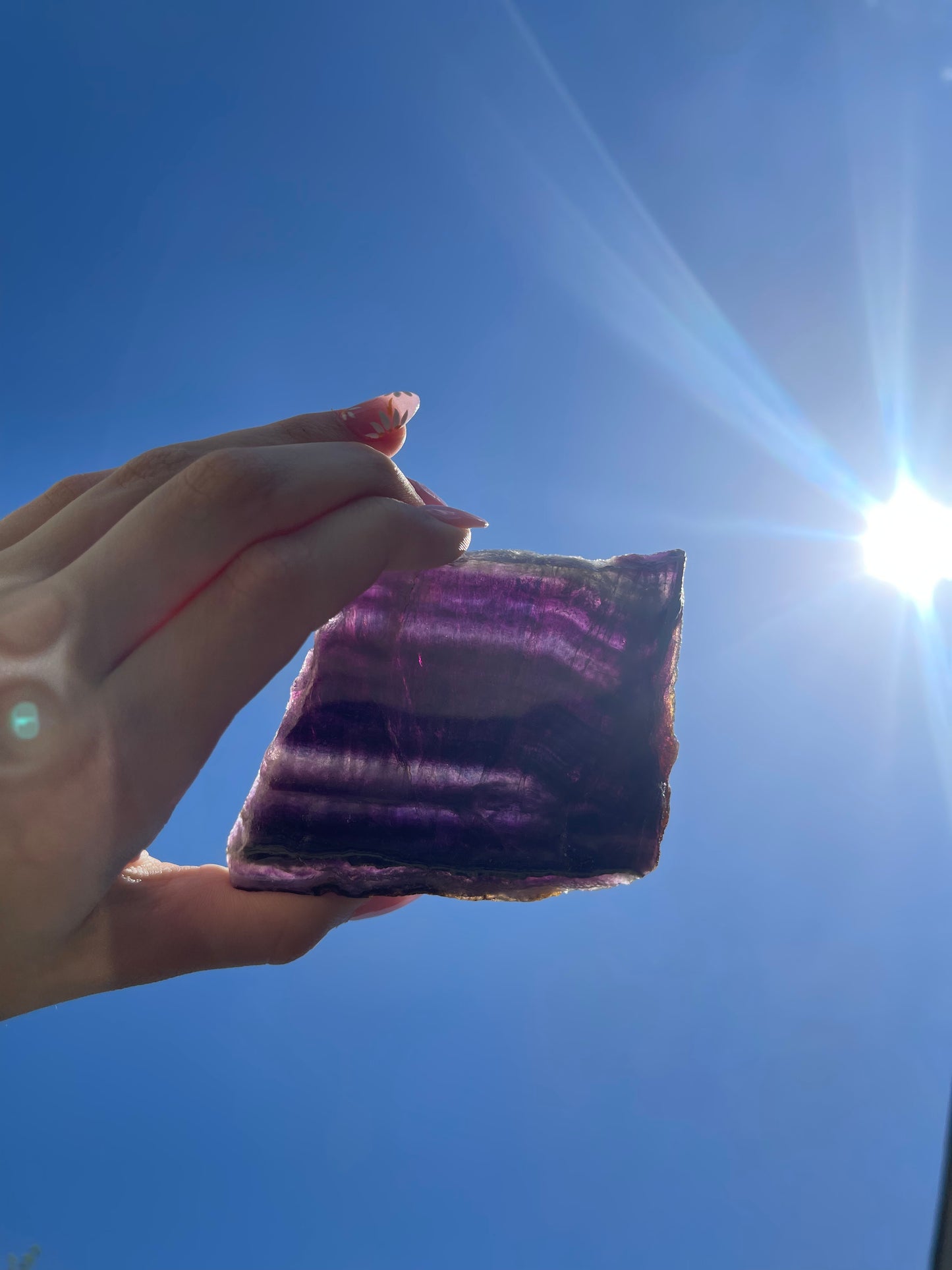 Fluorite slab #16