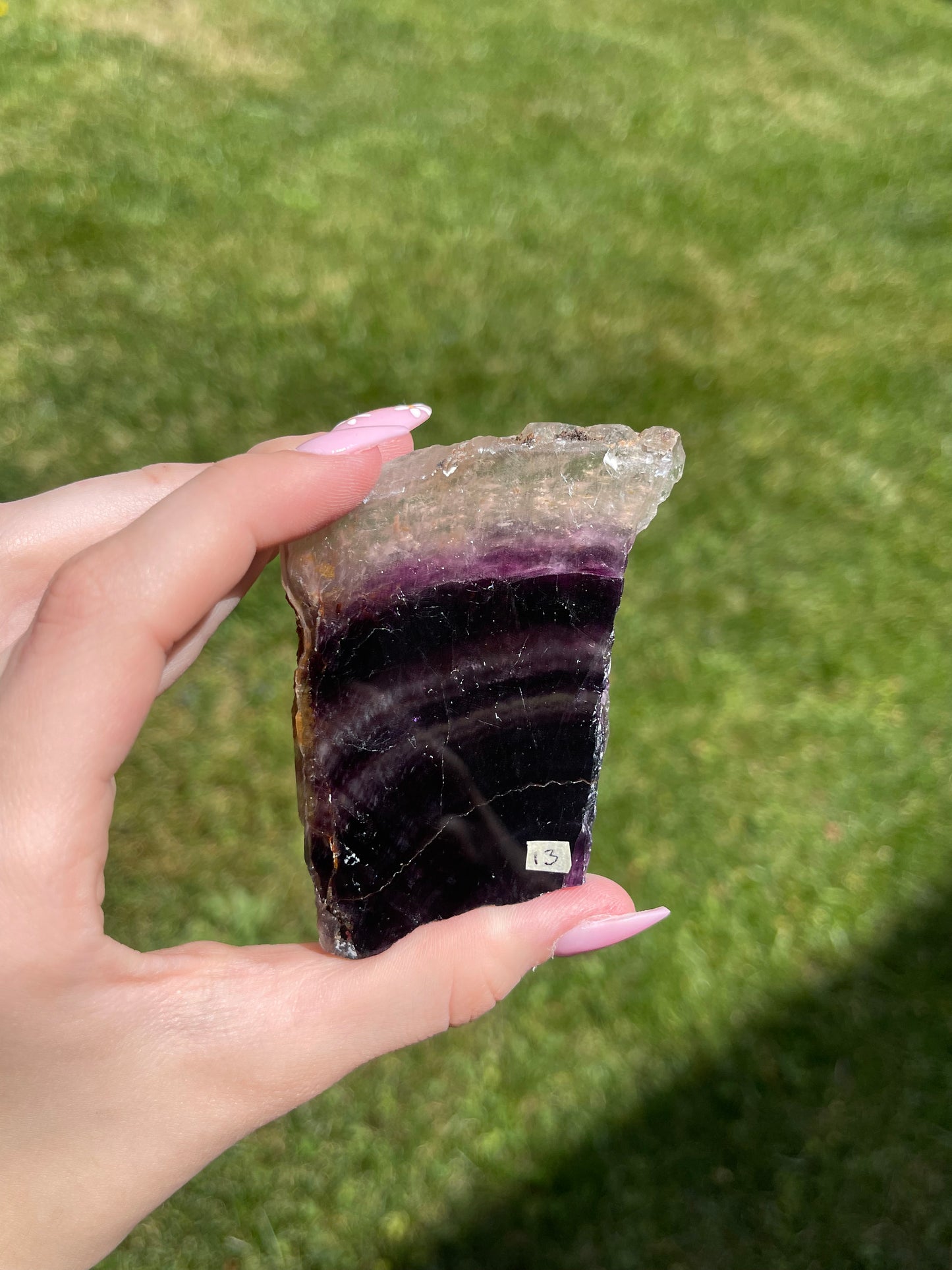 Fluorite slab #13