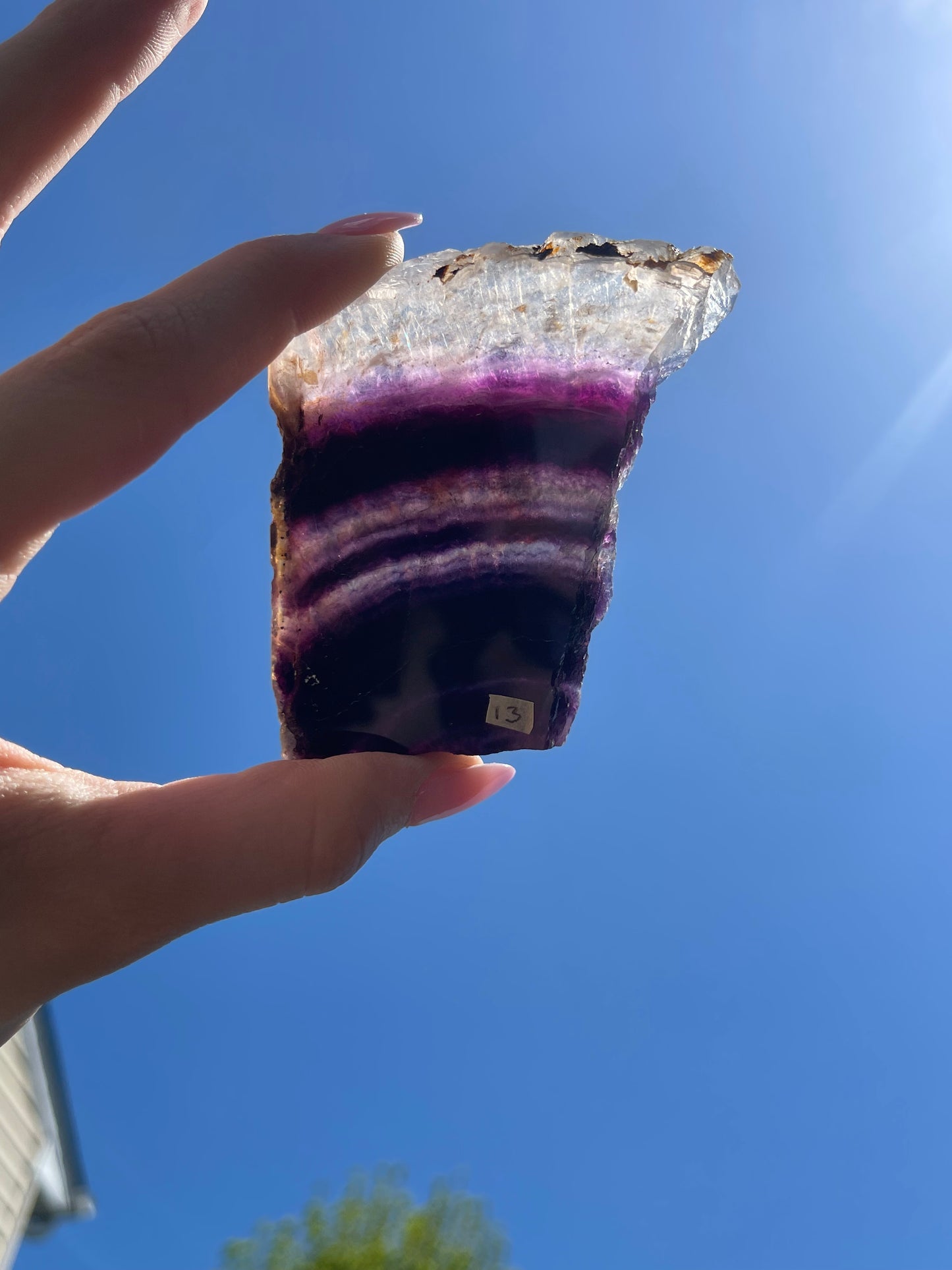 Fluorite slab #13