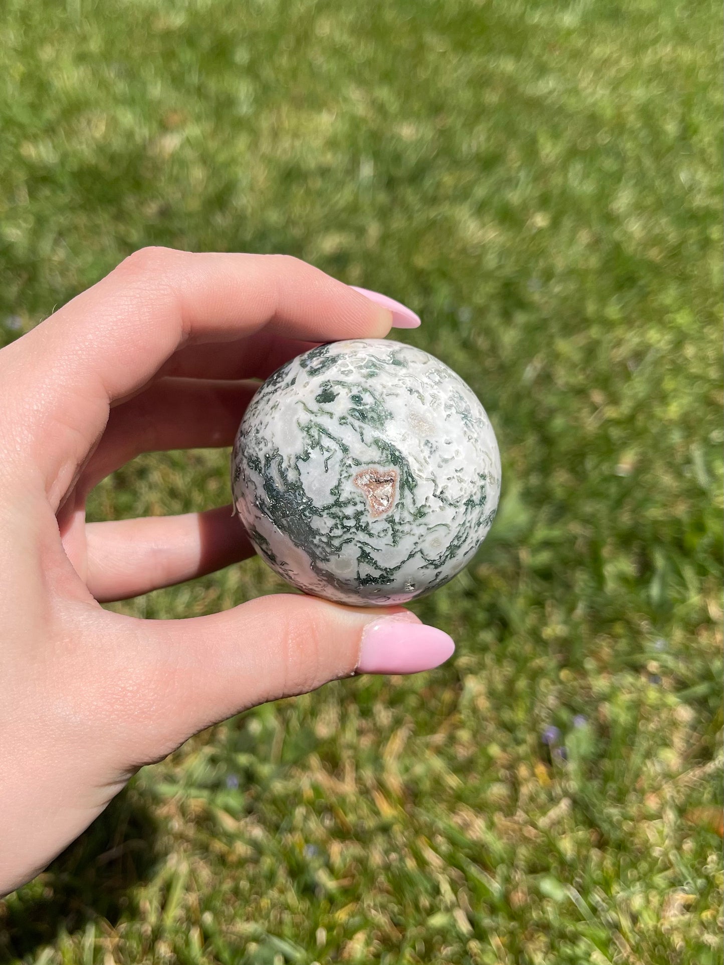 Moss Agate Sphere #2