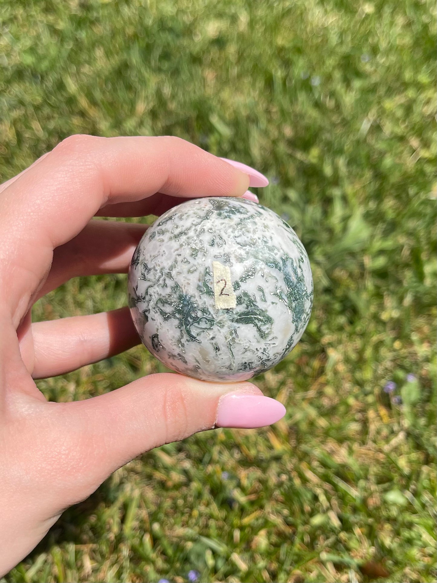 Moss Agate Sphere #2