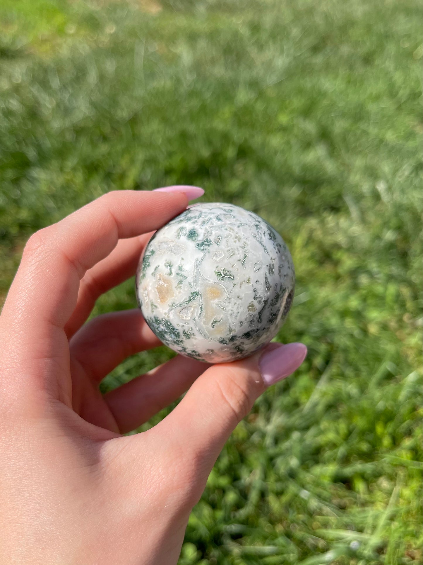 Moss Agate Sphere #2